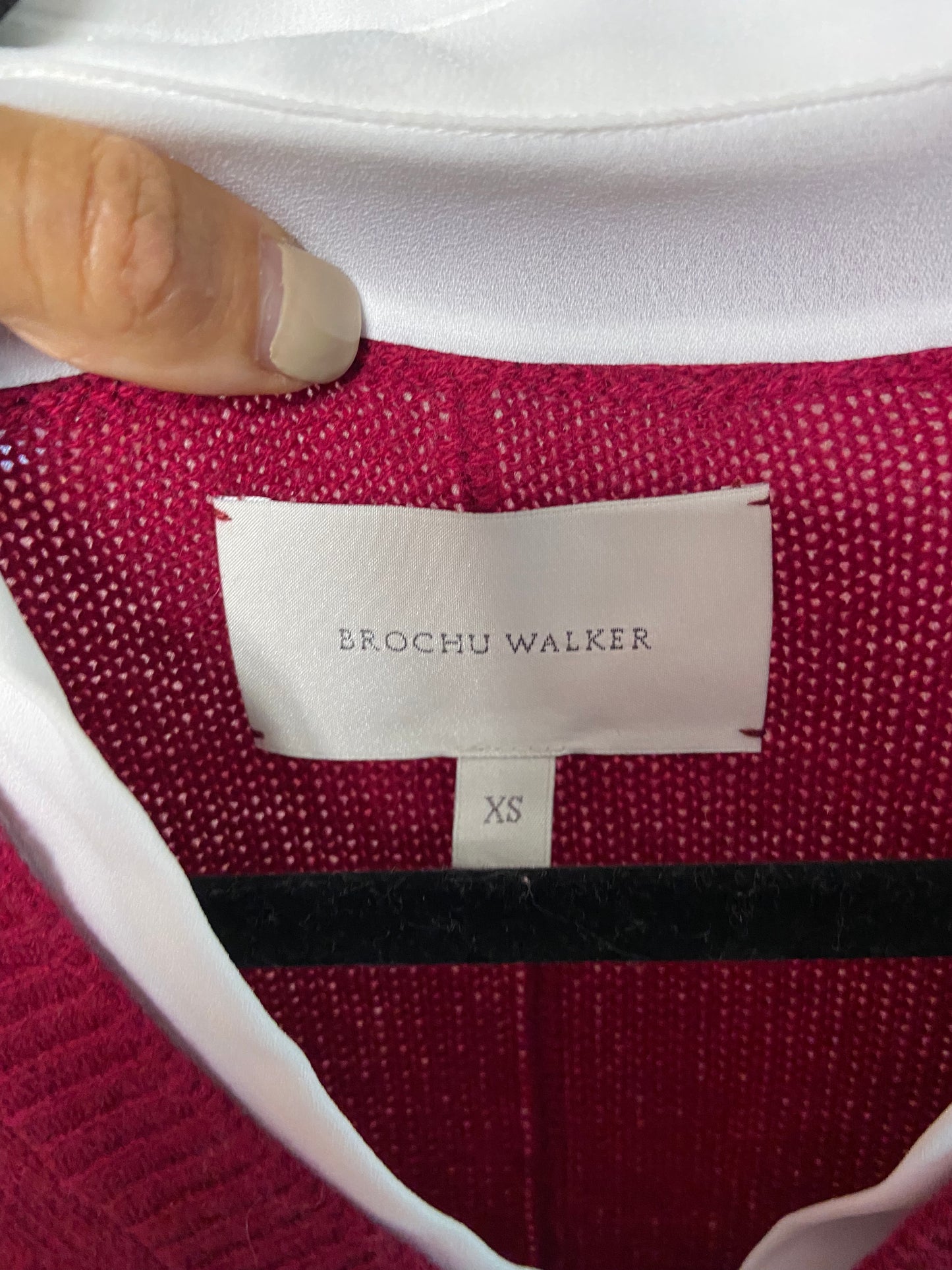 Brochu Walker The Looker Layered V-Neck Sweater size XS