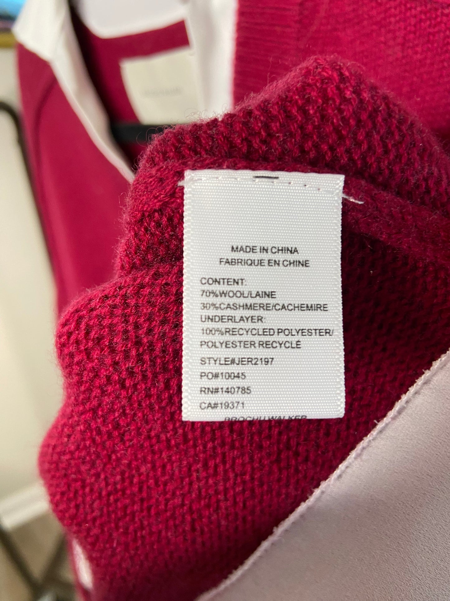 Brochu Walker The Looker Layered V-Neck Sweater size XS