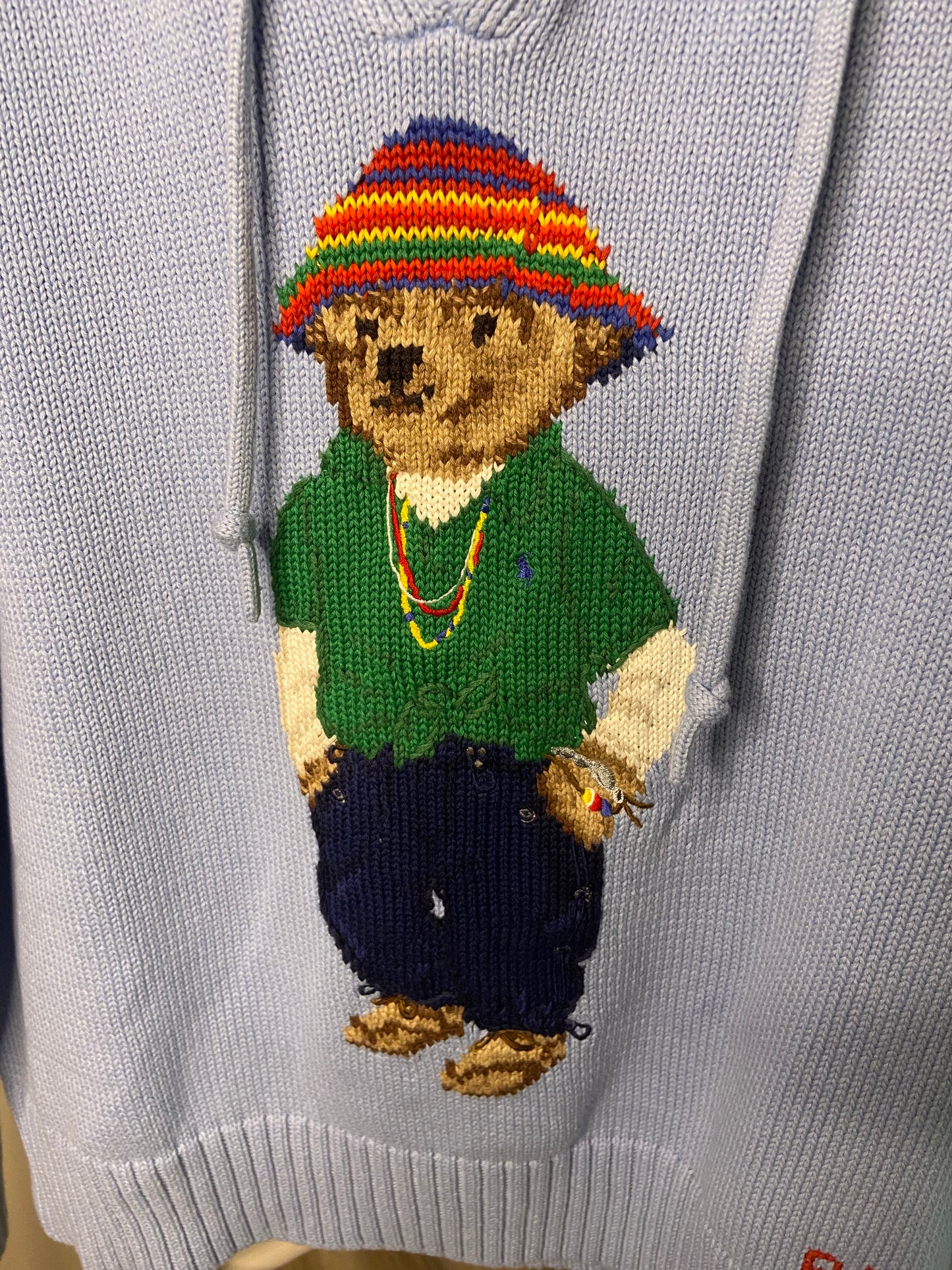 Polo Ralph Lauren Bear Sweater Hoodie size M