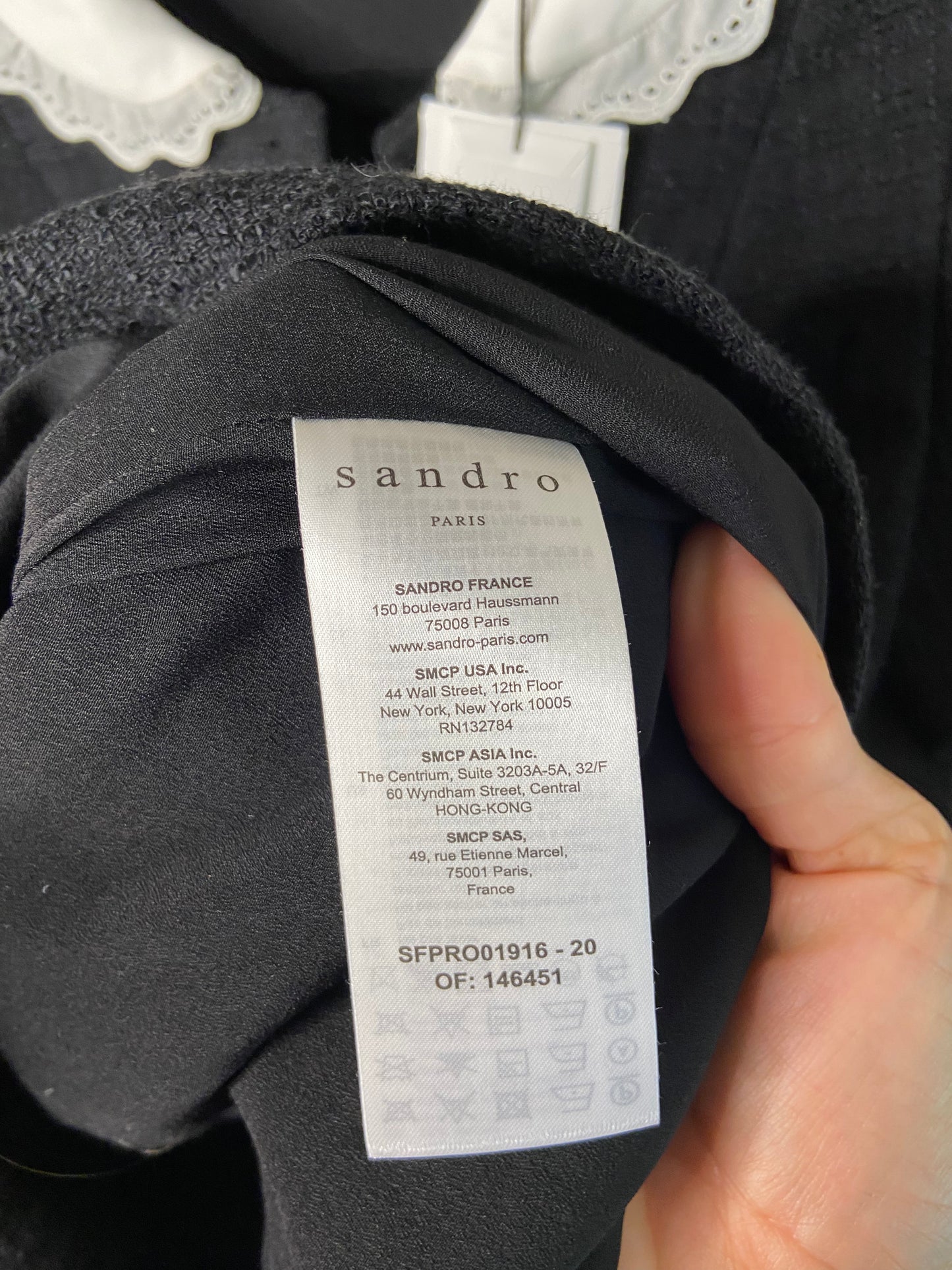 Sandro Faustine Tweed A-Line Dress size US 4