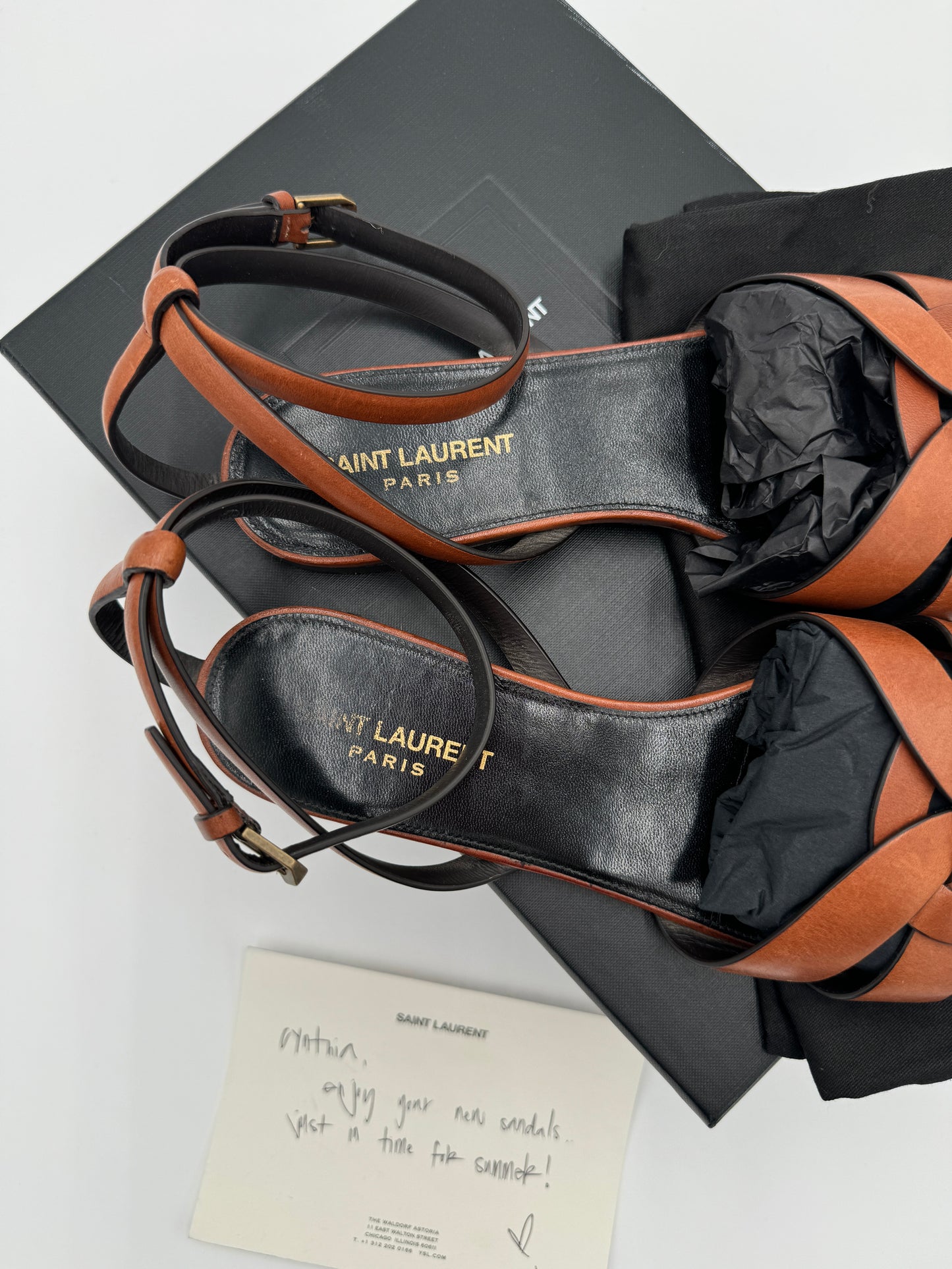 YVES SAINT LAURENT Tribute Sandals size 41