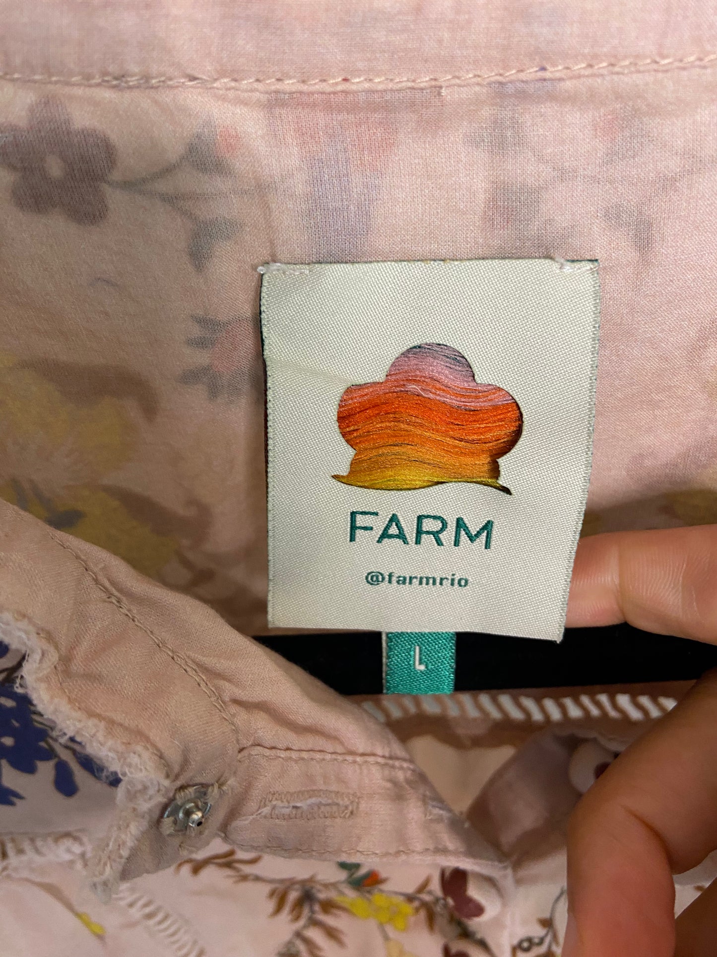 Farm Rio Beauty Bouquet Blouse size L