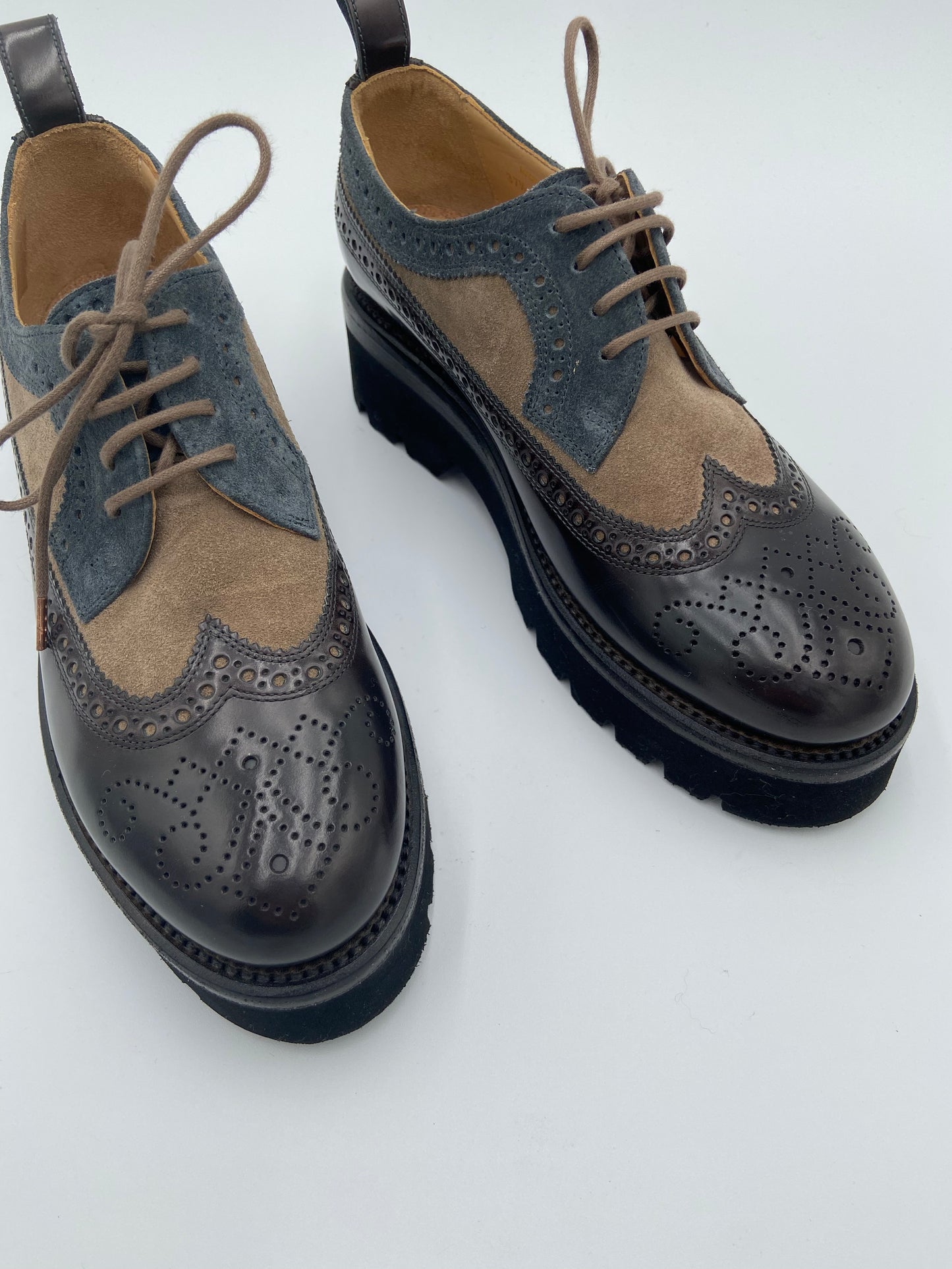 The Office of Angela Scott Miss Lucy Wingtip Platform Derby size 37.5