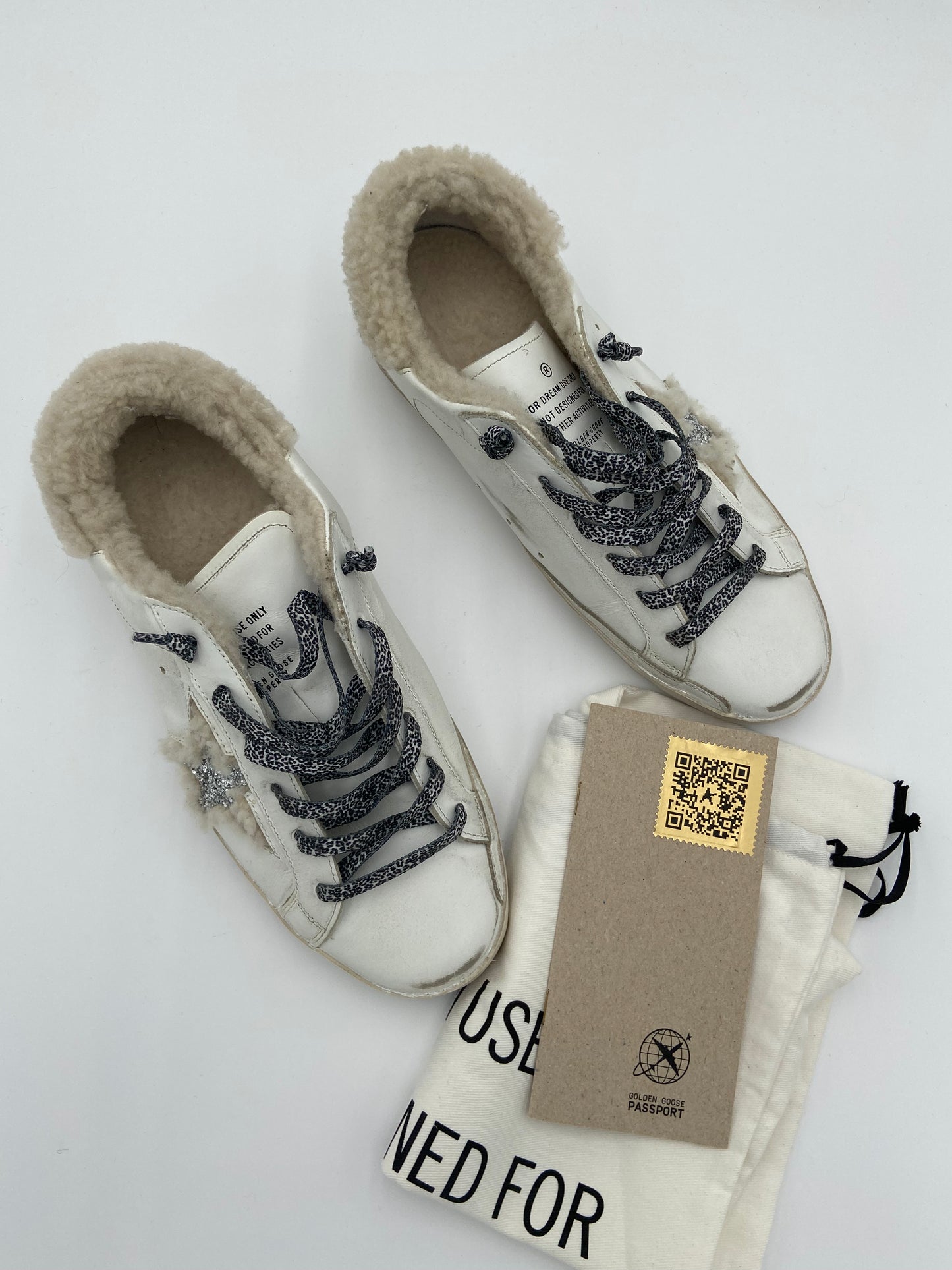 Golden Goose Superstar Shearling Sneakers size 40