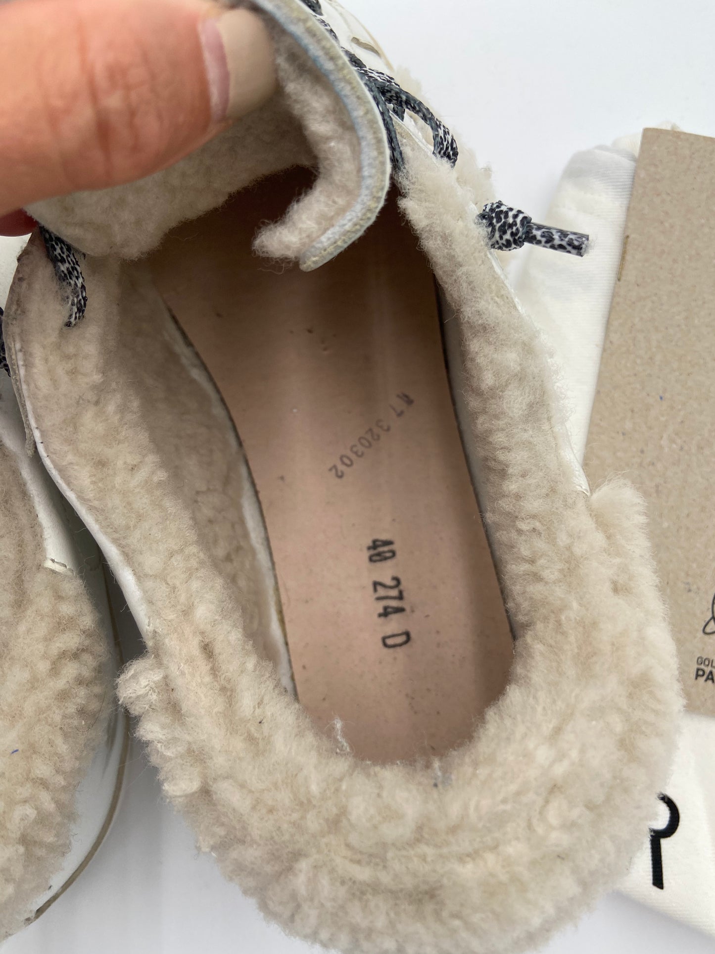 Golden Goose Superstar Shearling Sneakers size 40
