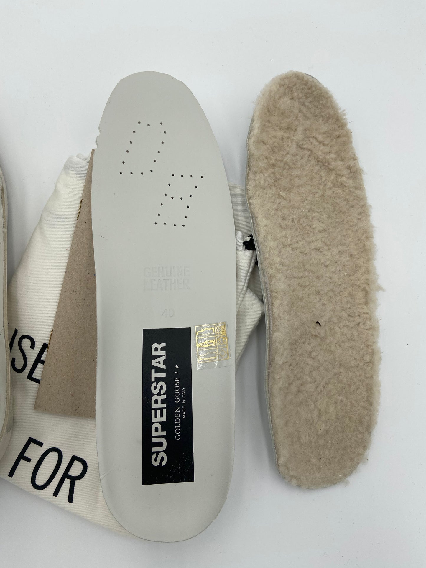 Golden Goose Superstar Shearling Sneakers size 40