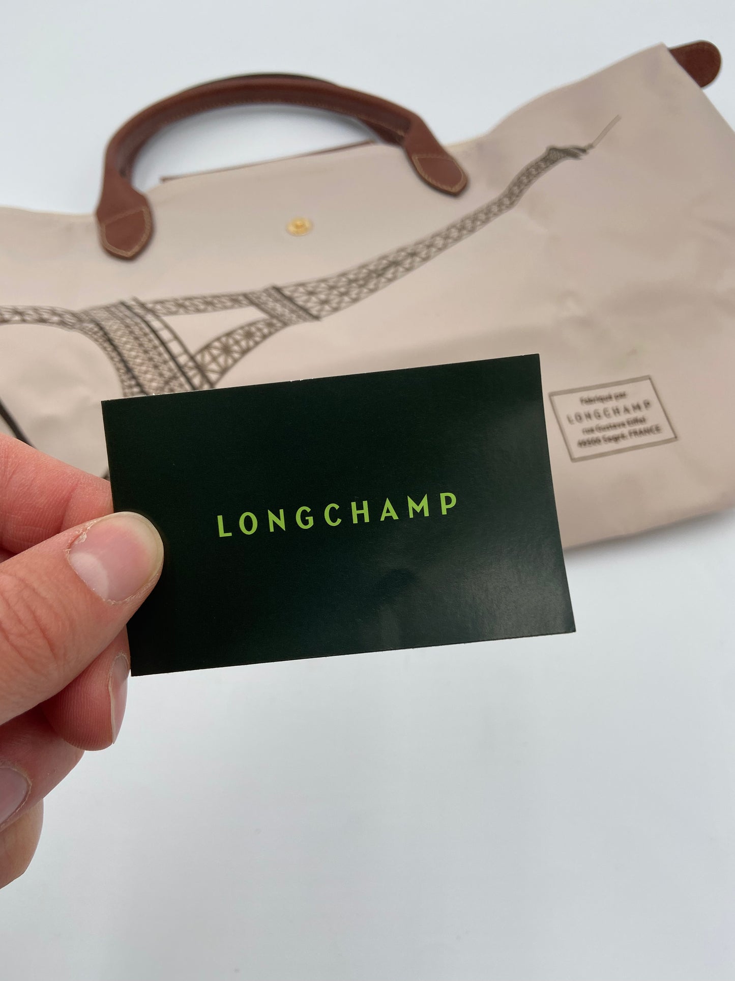 Longchamp Limited Edition Eiffel Tower Nylon Tote