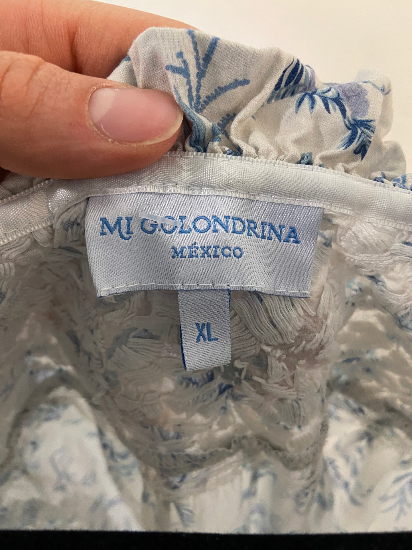 Mi Golondrina Floral Print Knee-Length Dress size XL