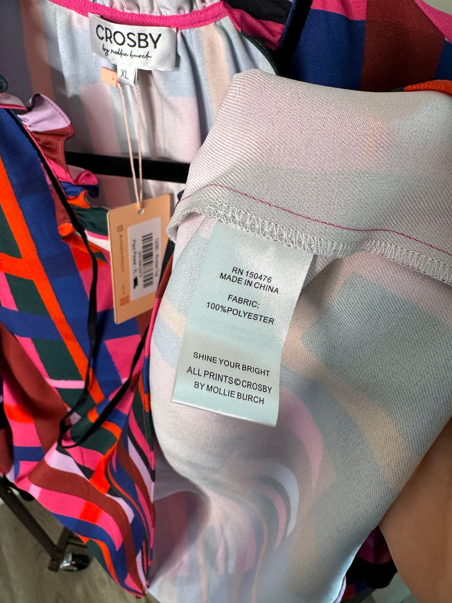 Crosby by Mollie Burch Rhodes Top size XL
