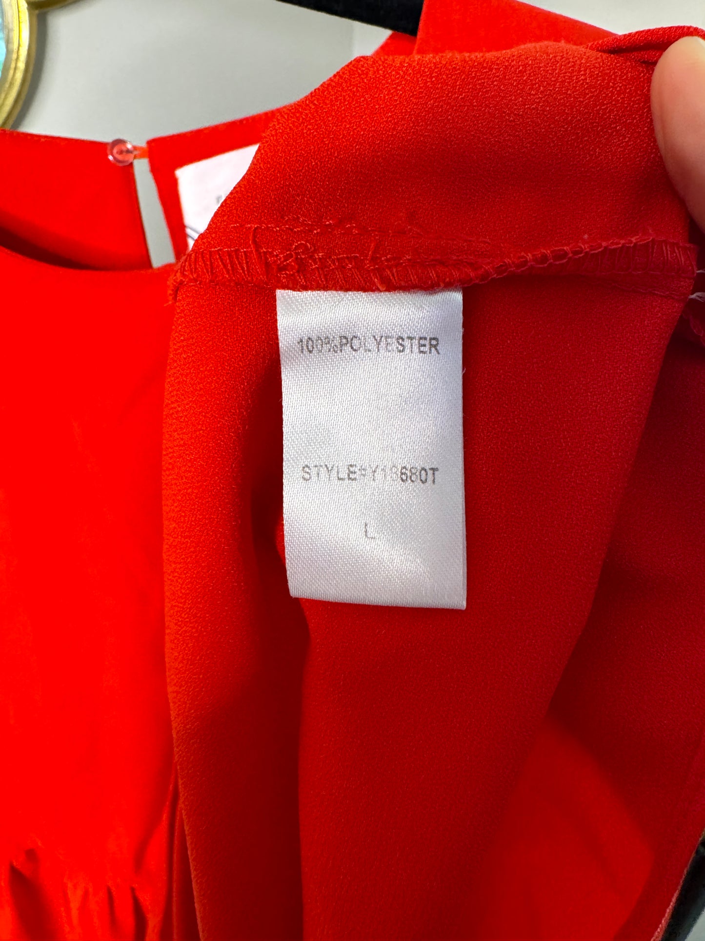 Pomander Place Carlota Red Blouse size L