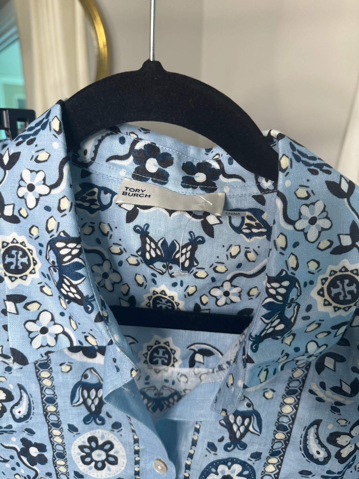 Tory Burch Printed Linen Set size M