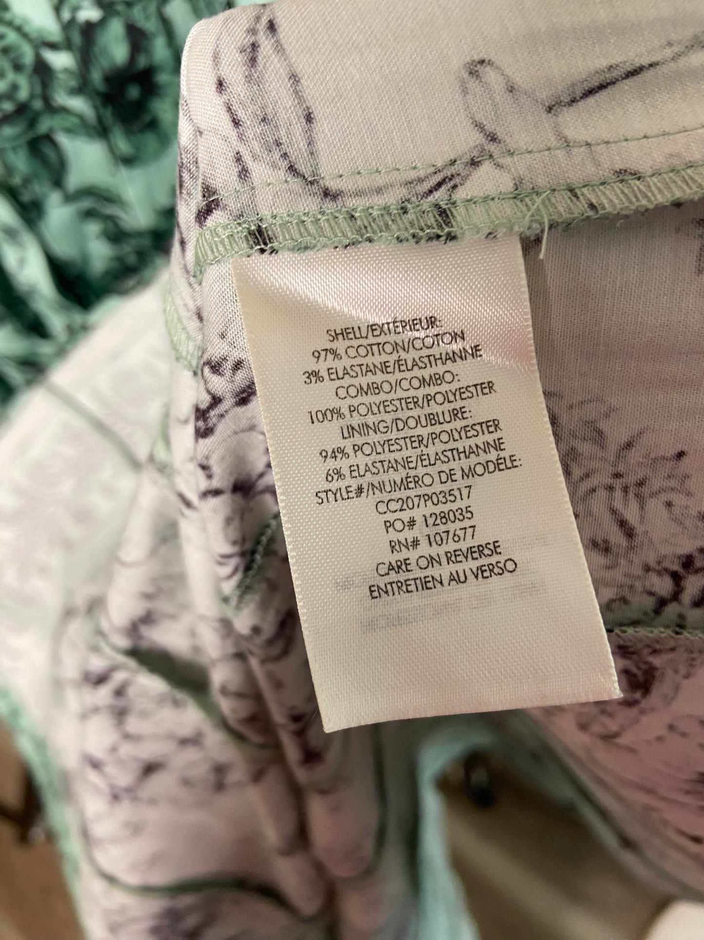 Alice and Olivia Tiffie Belted Floral Print Green Dress size 4