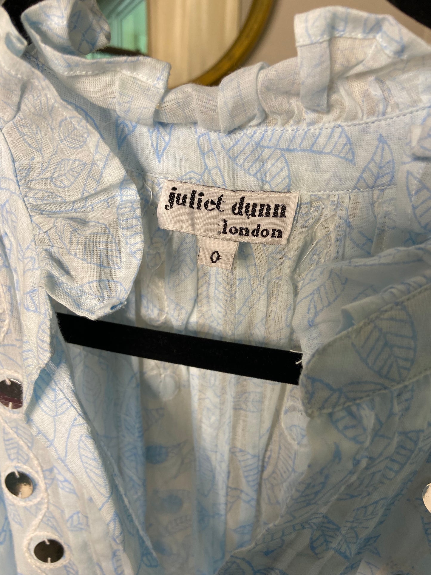 Juliet Dunn Mirror Embellished Blouson Dress size 2/4