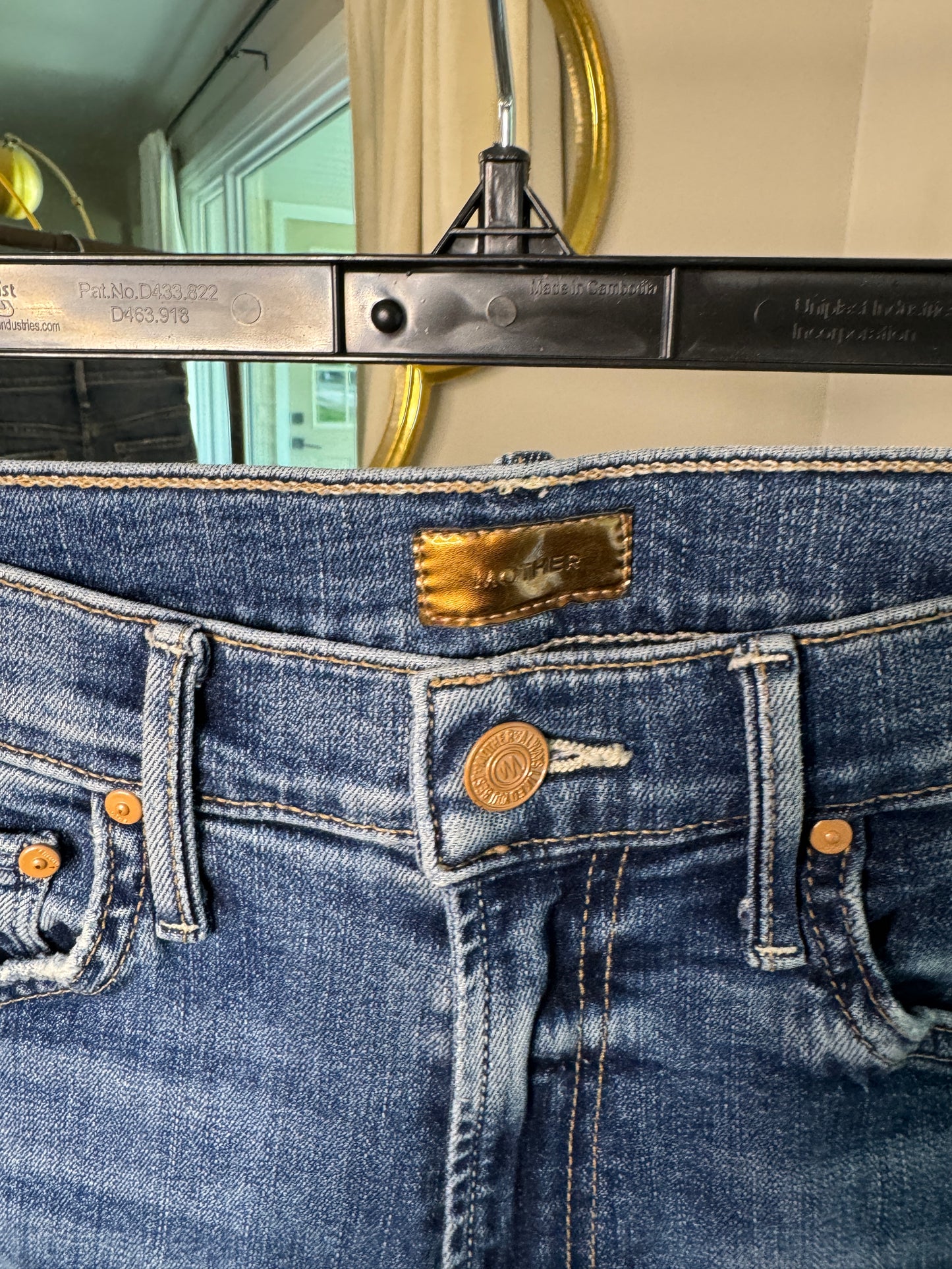 Mother The Insider Crop Step Fray Jeans size 25