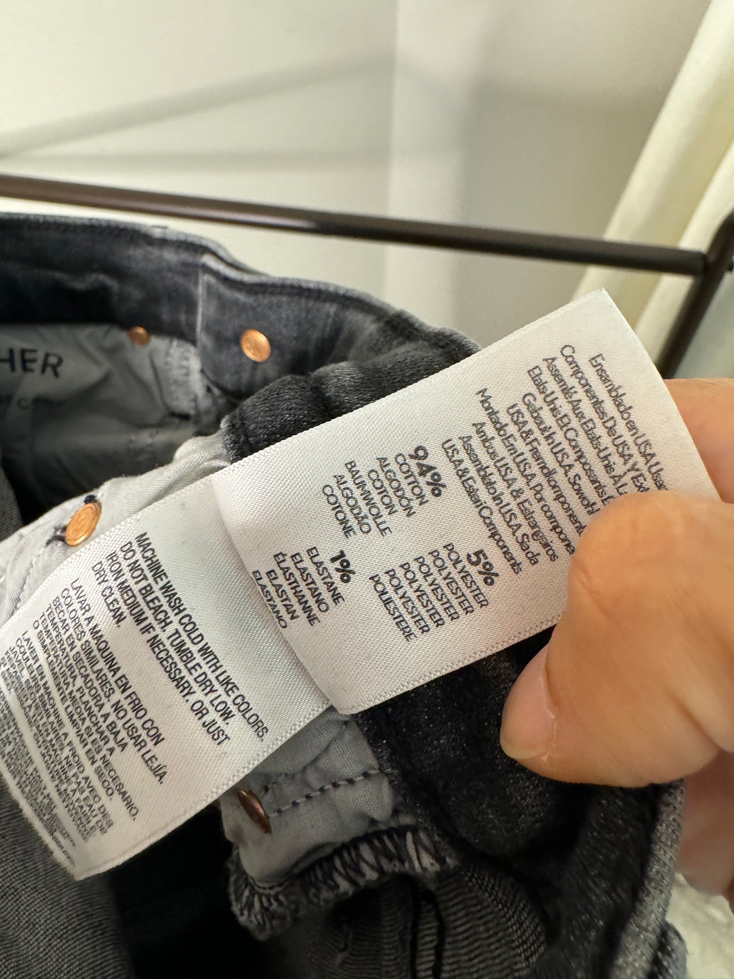 Mother The Insider Crop Step Fray Jeans size 27