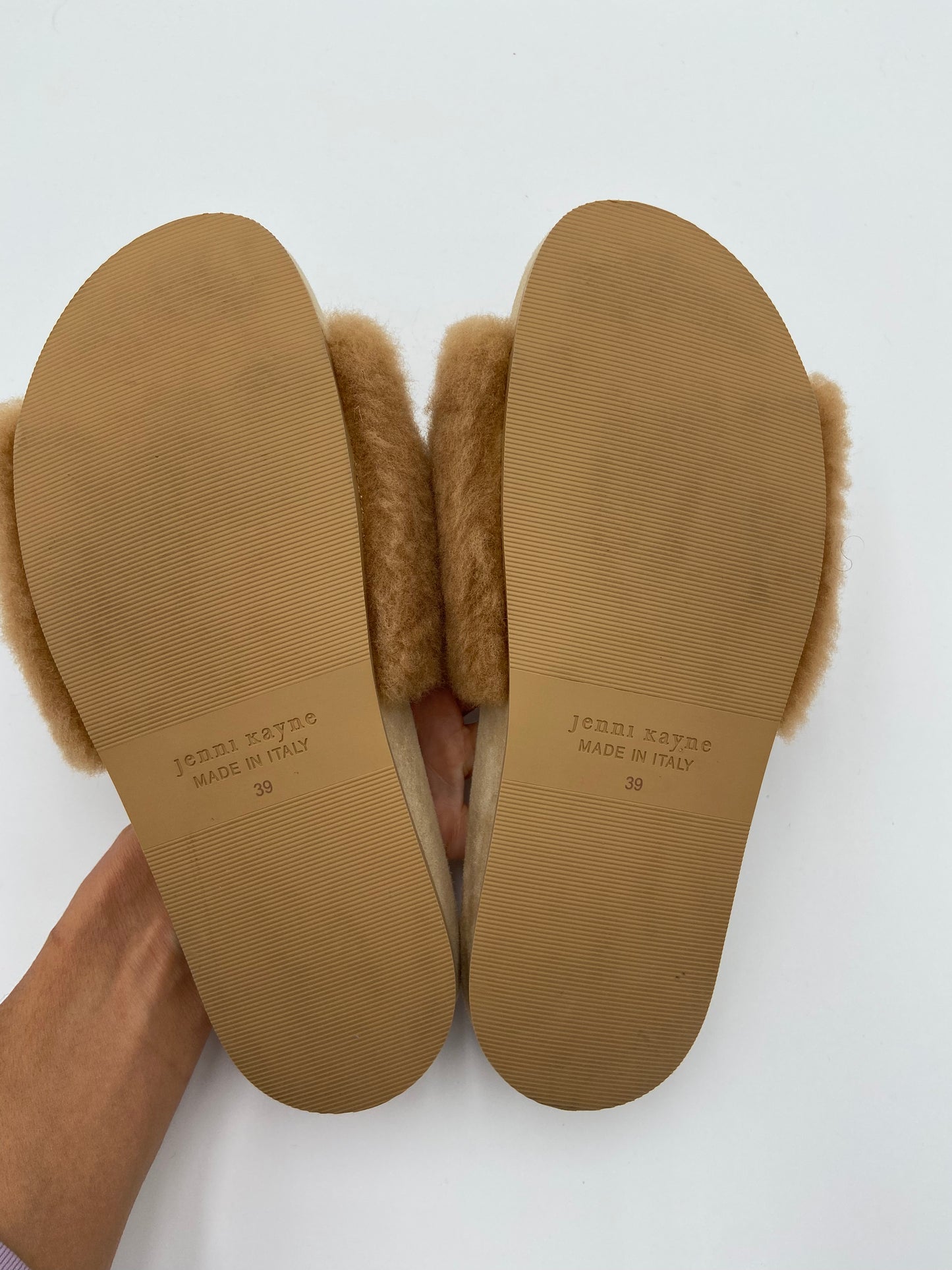 Jenni Kayne Suede Shearling Slides size 37