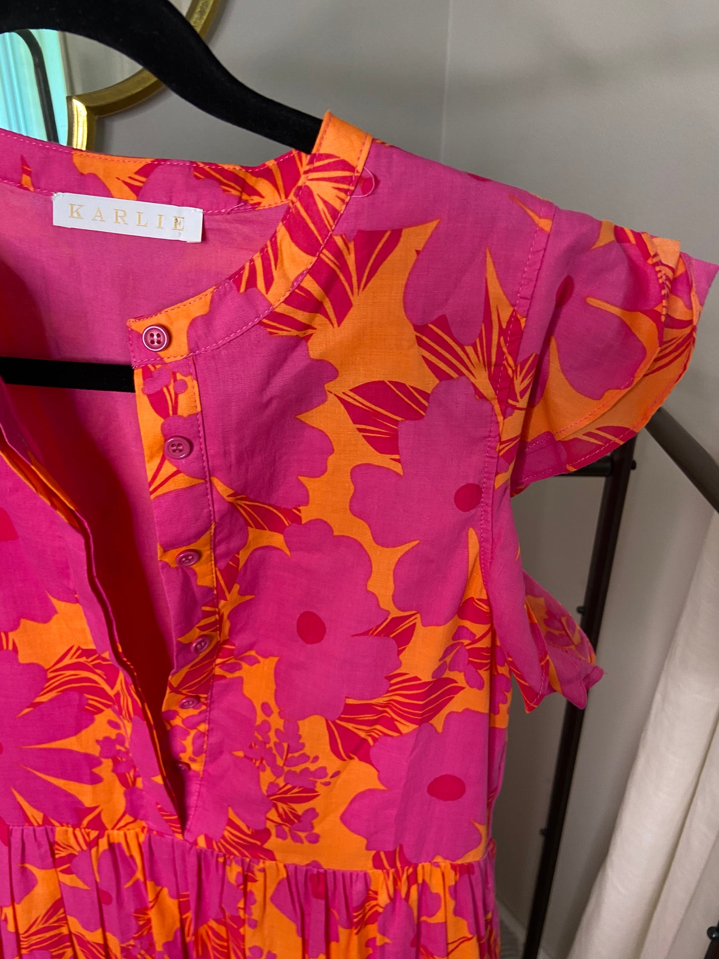 Karlie Tropical Maxi Dress size S