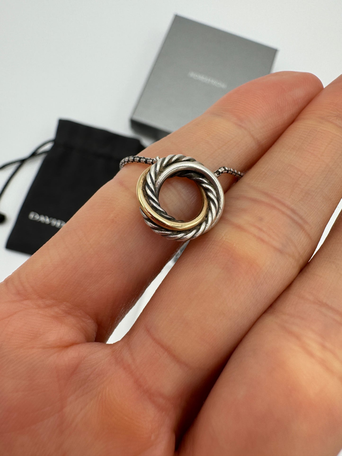David Yurman Crossover Pendant Necklace
