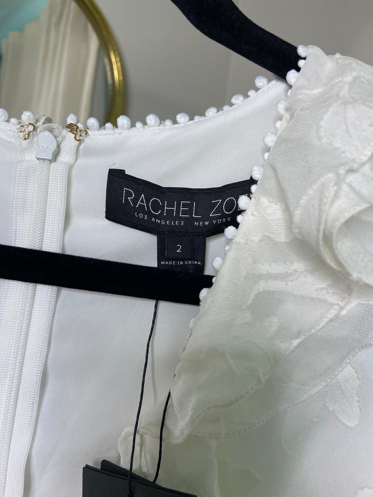 Rachel Zoe Alexis Fil Coupe Maxi Dress size 2