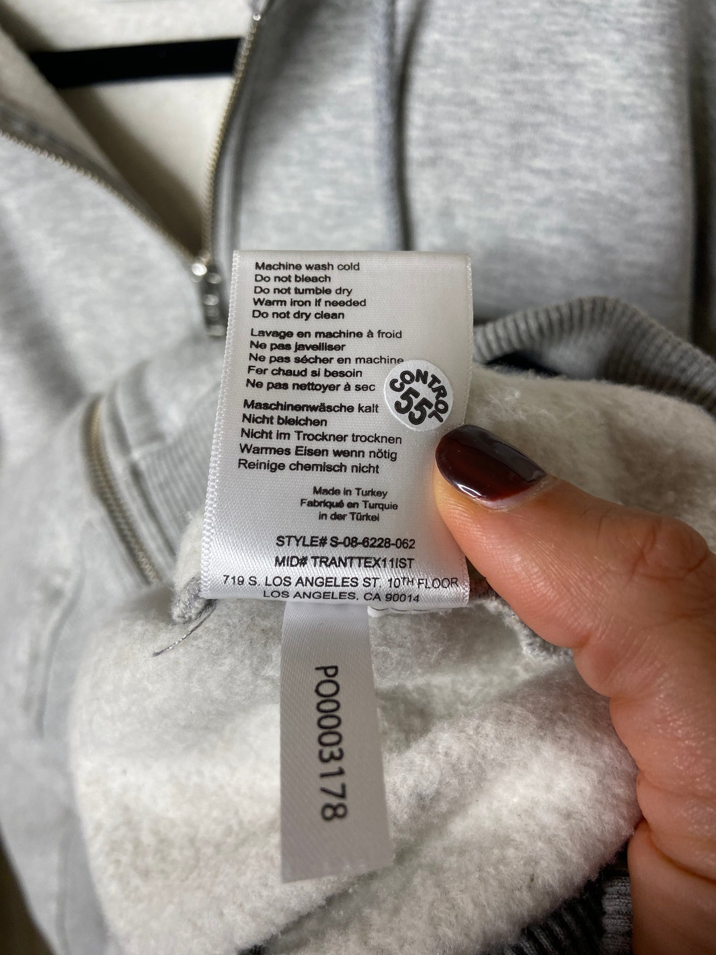 Anine Bing Oversized Zane Hooded Jacket size S
