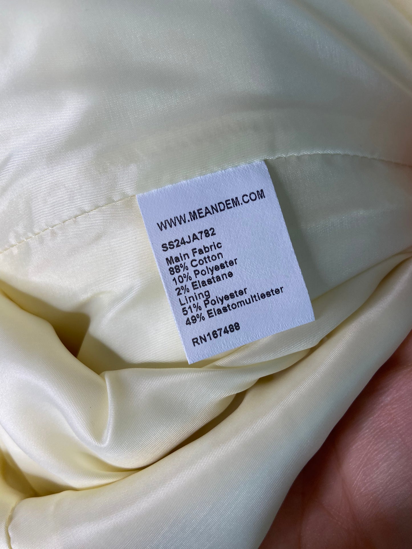 ME+EM Textured Cotton-Blend Crop Jacket size 12