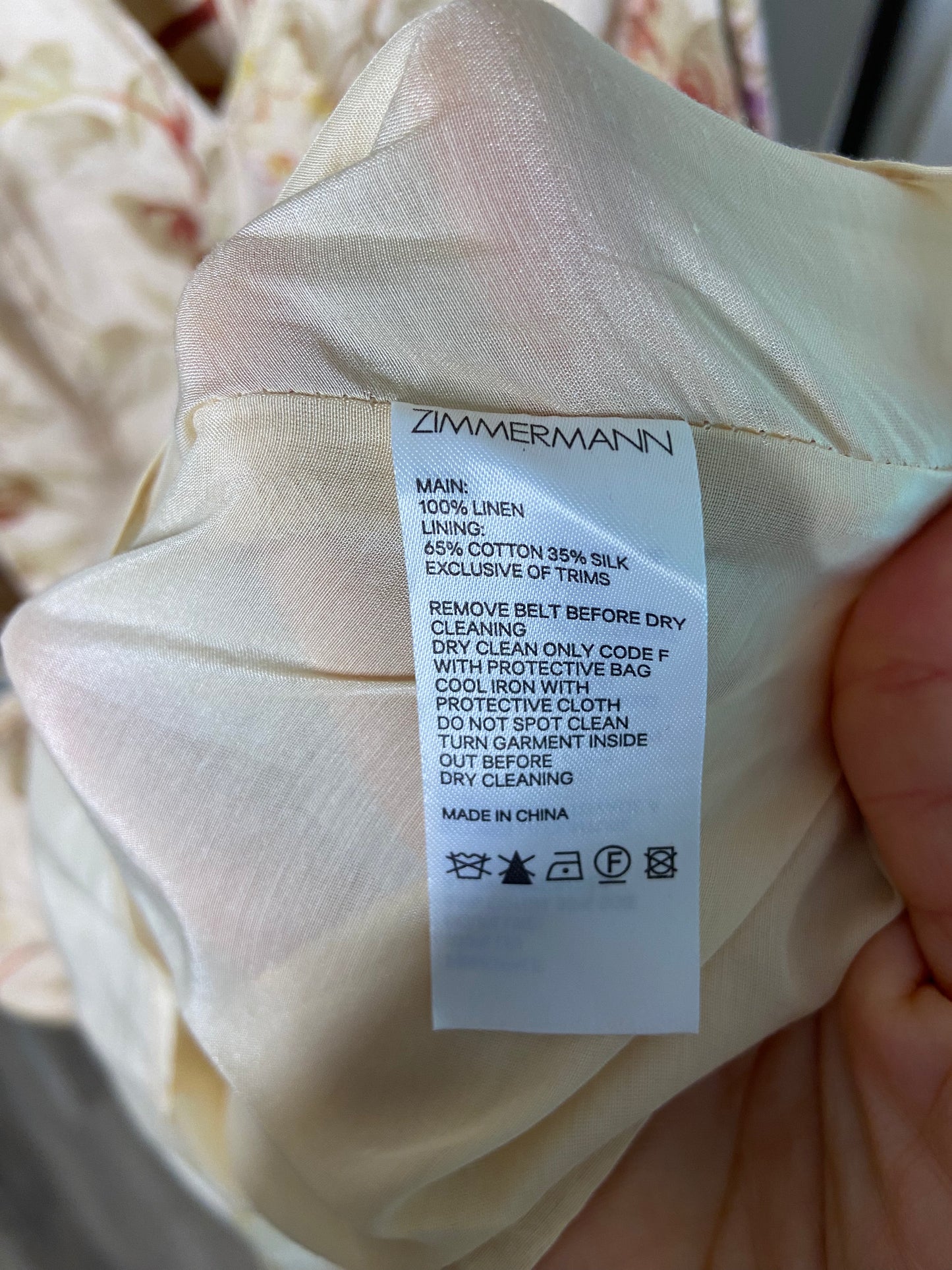 Zimmermann Sabotage Safari Mini Linen Dress size US 6