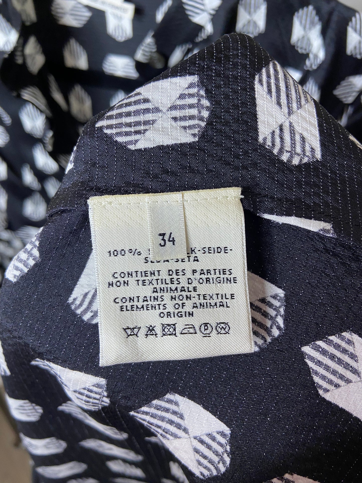 Hermes Silk Origami Midi Dress size 34 (US 2)