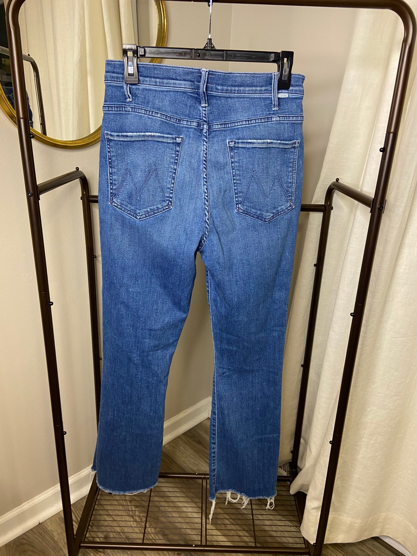 Mother The Hustler Ankle Fray Jeans size 30