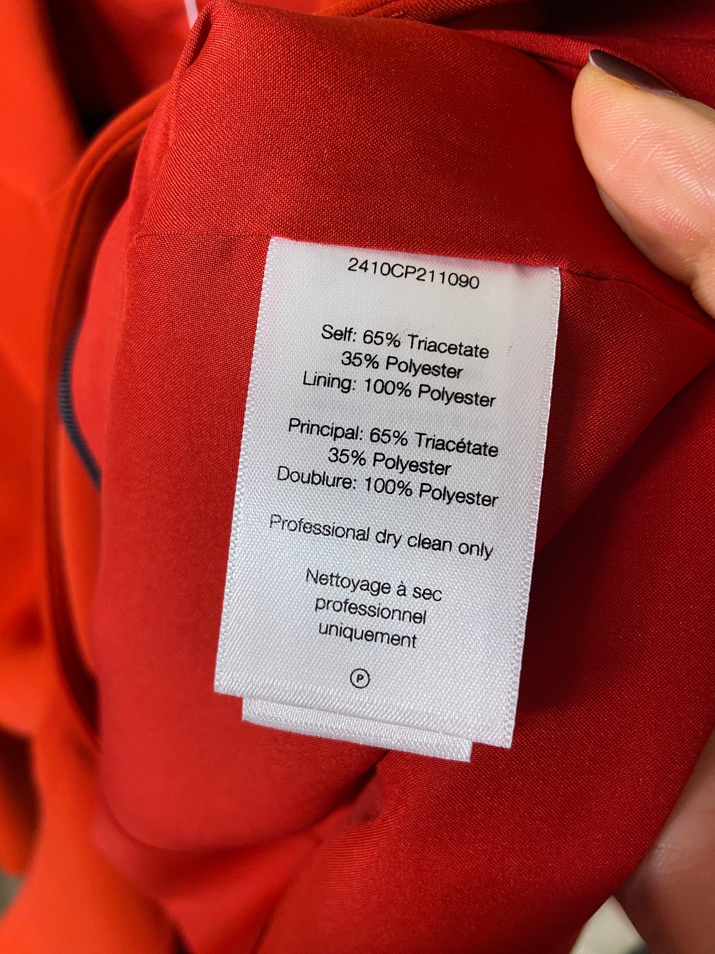 Veronica Beard Long and Lean Dickey Jacket Crimson size 4