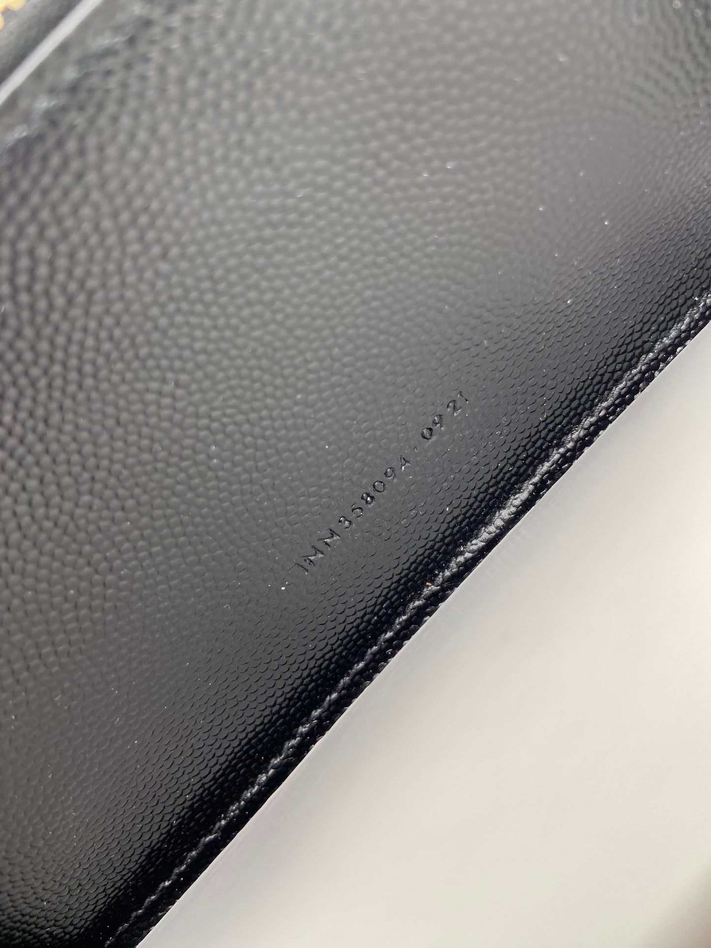 YSL Monogram Large Zip Wallet in Grained Leather