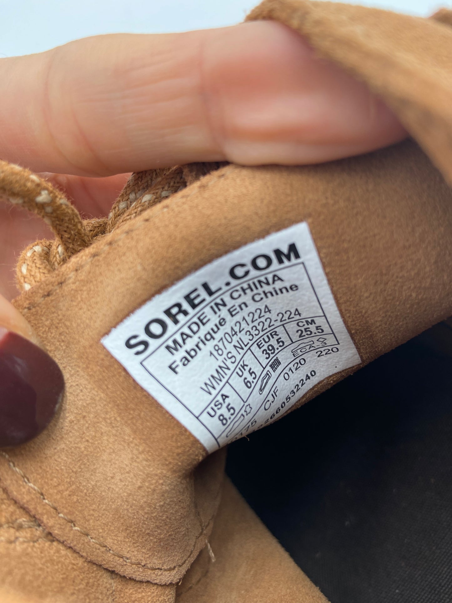 Sorel Evie Suede Waterproof Wedge Boots size 8.5