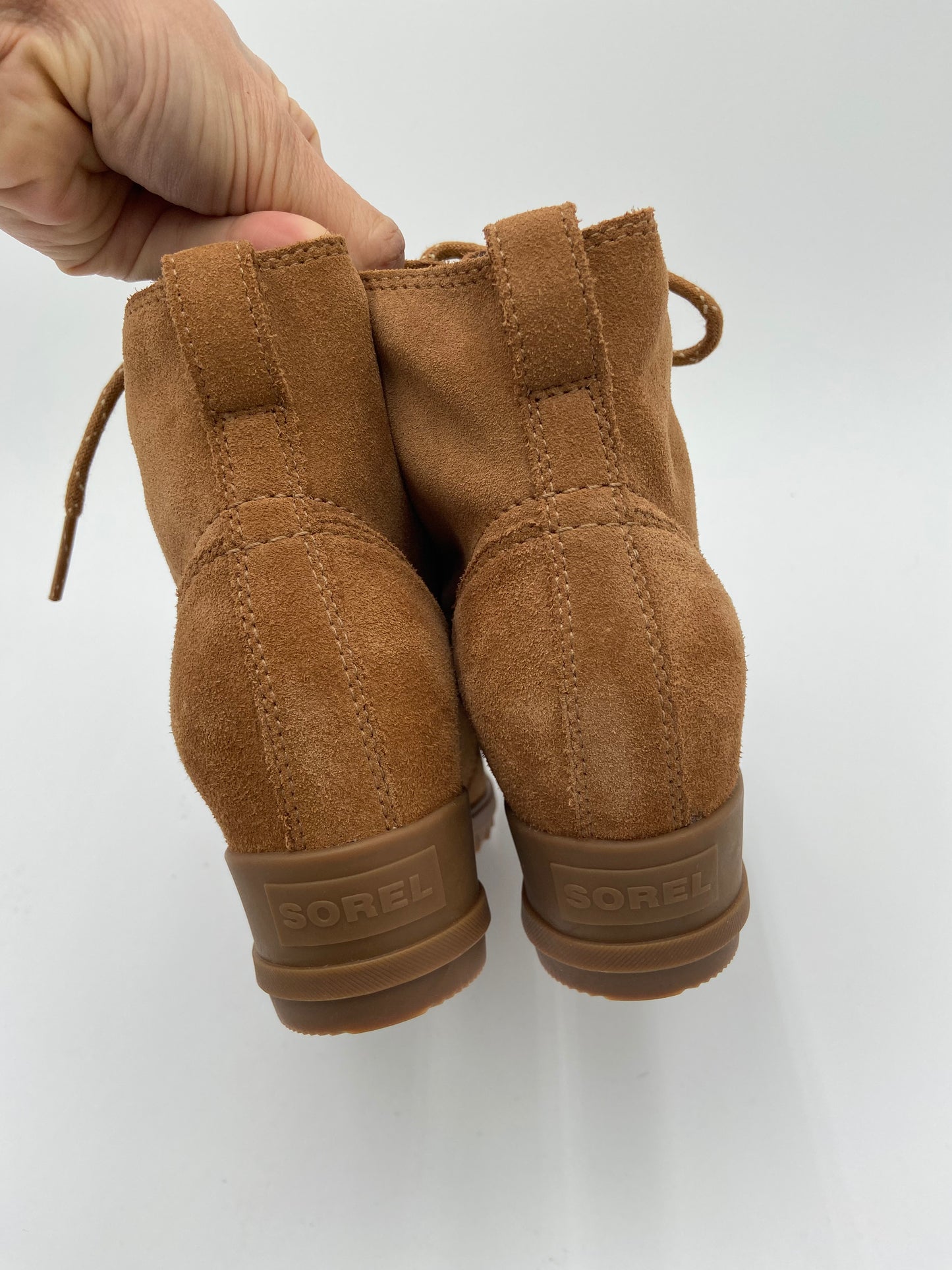 Sorel Evie Suede Waterproof Wedge Boots size 8.5