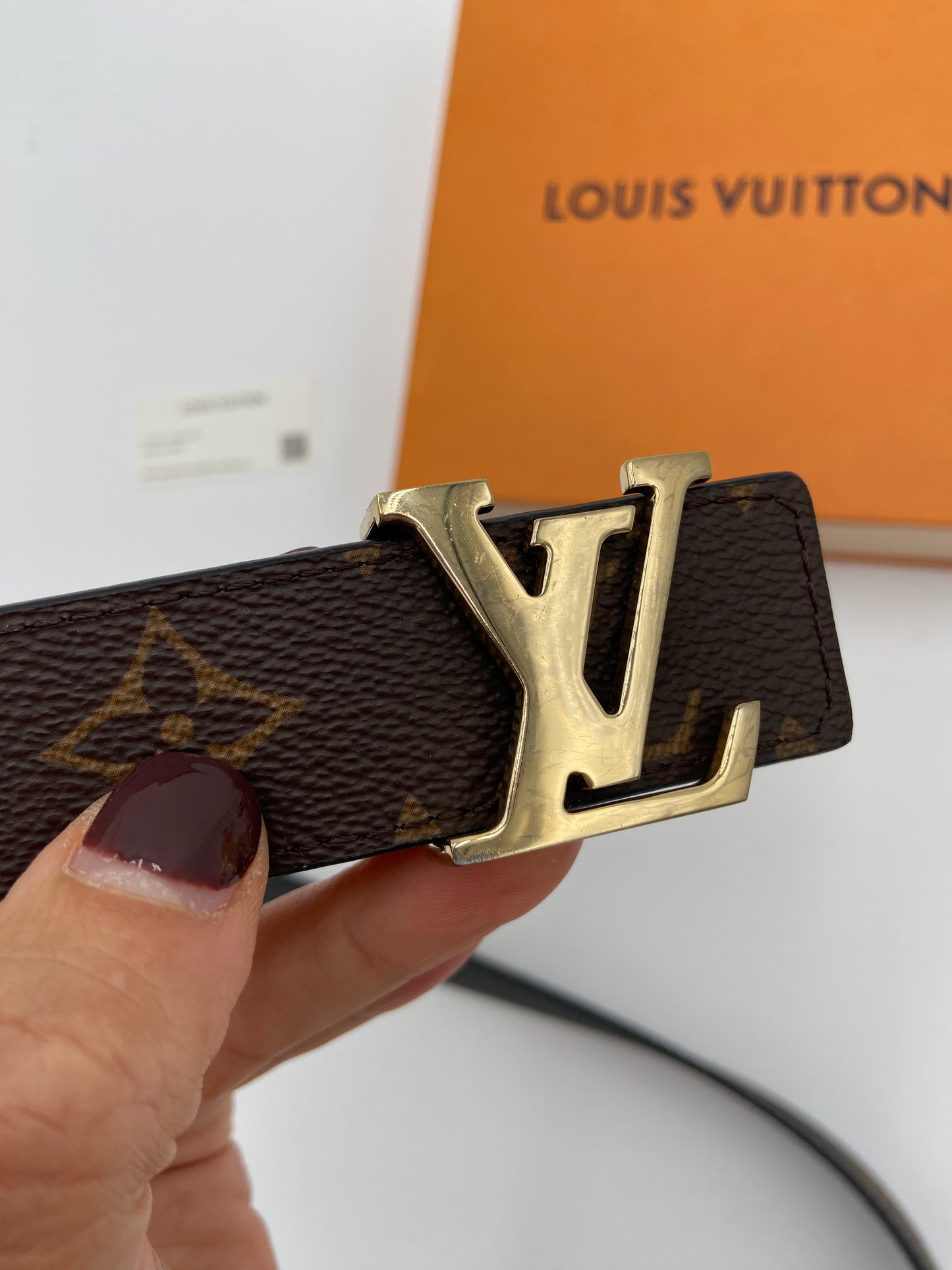 Louis Vuitton Initiales 30mm Reversible Belt size 95