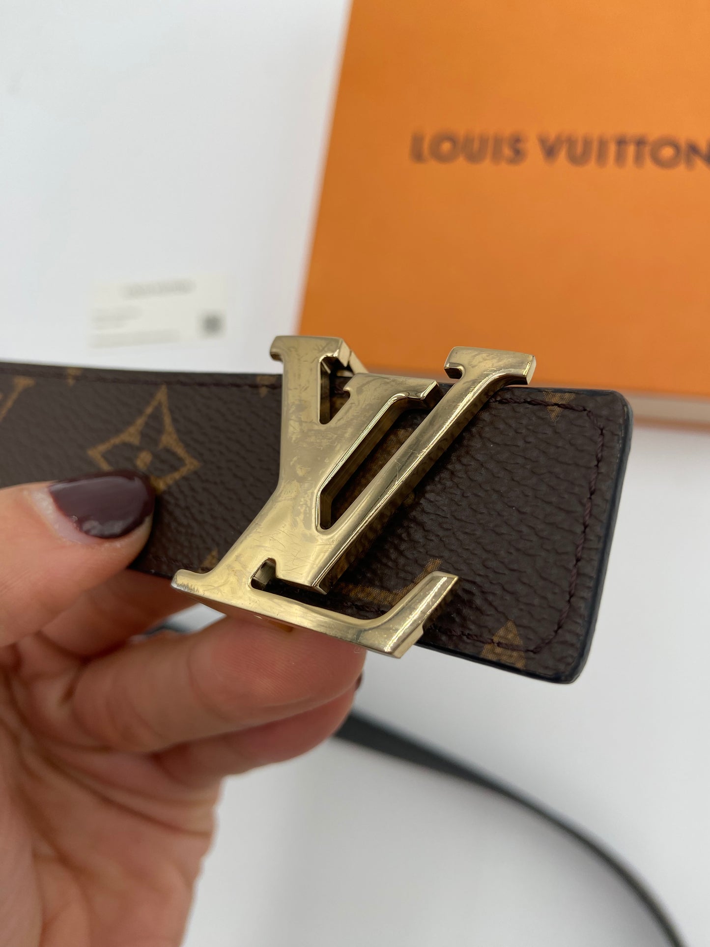 Louis Vuitton Initiales 30mm Reversible Belt size 95