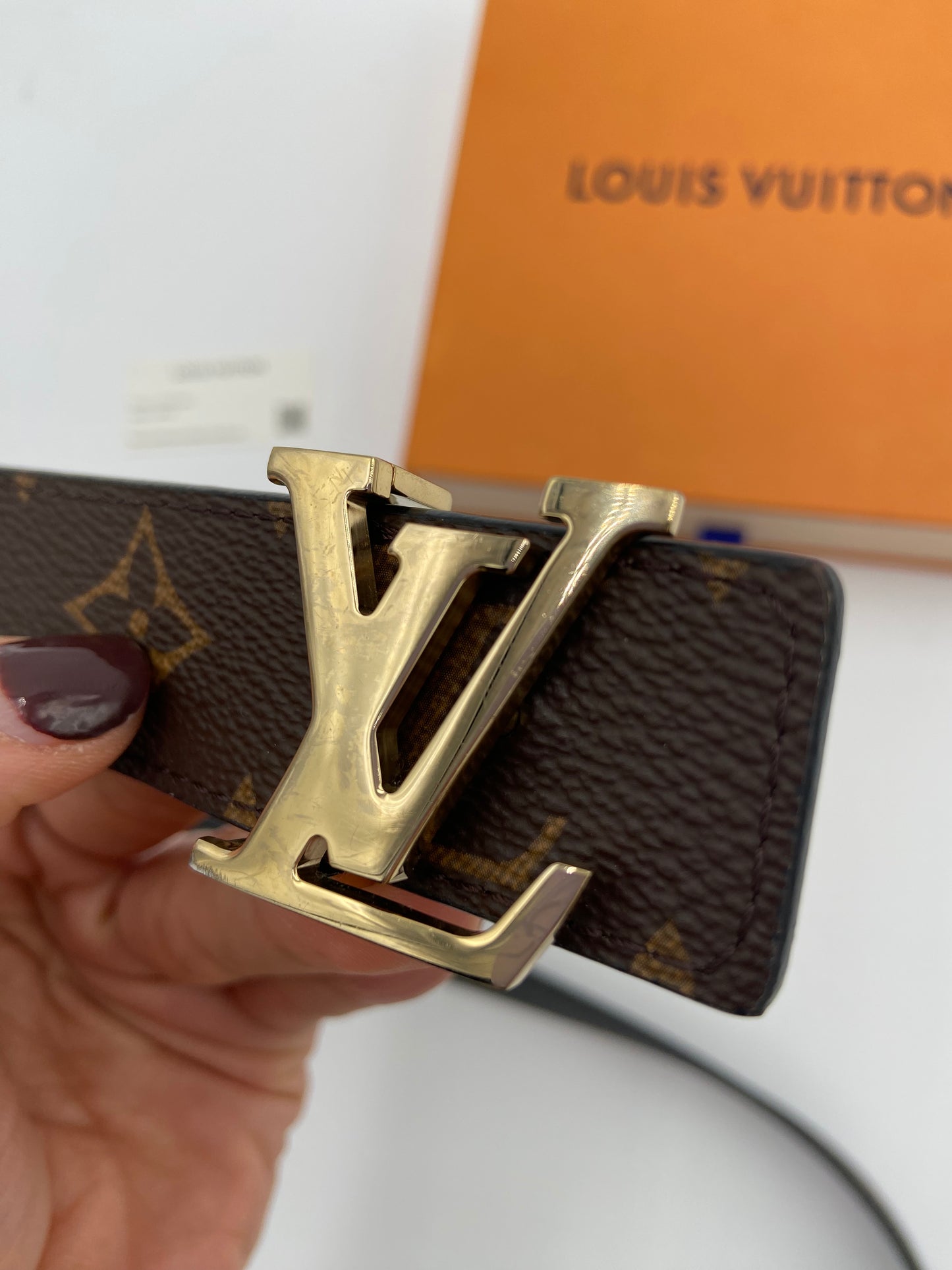 Louis Vuitton Initiales 30mm Reversible Belt size 95