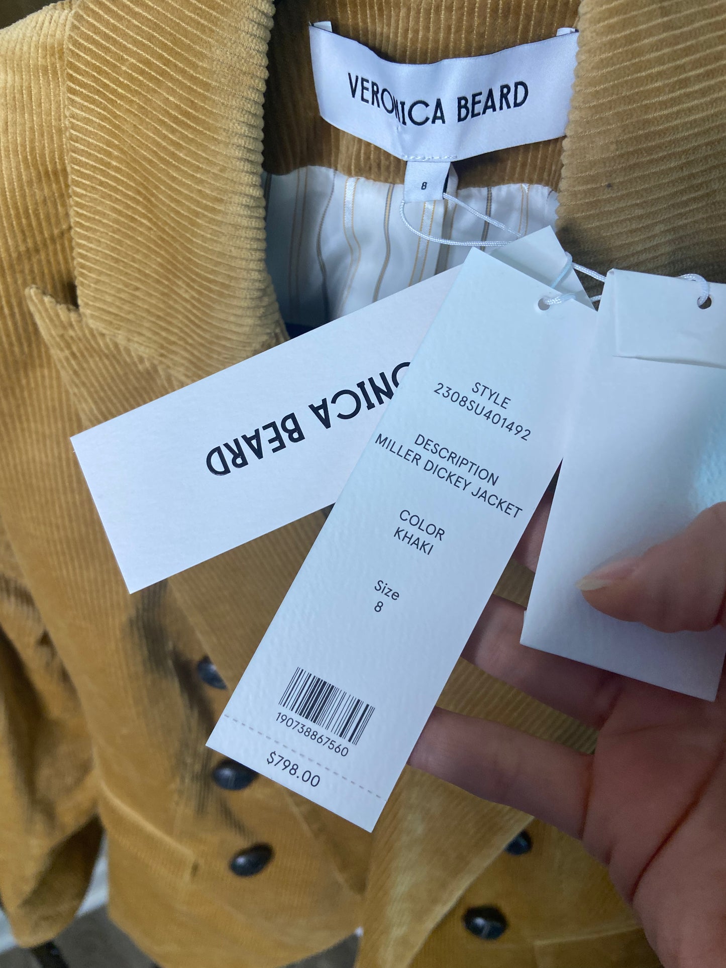 Veronica Beard Miller Dickey Blazer Jacket size 8
