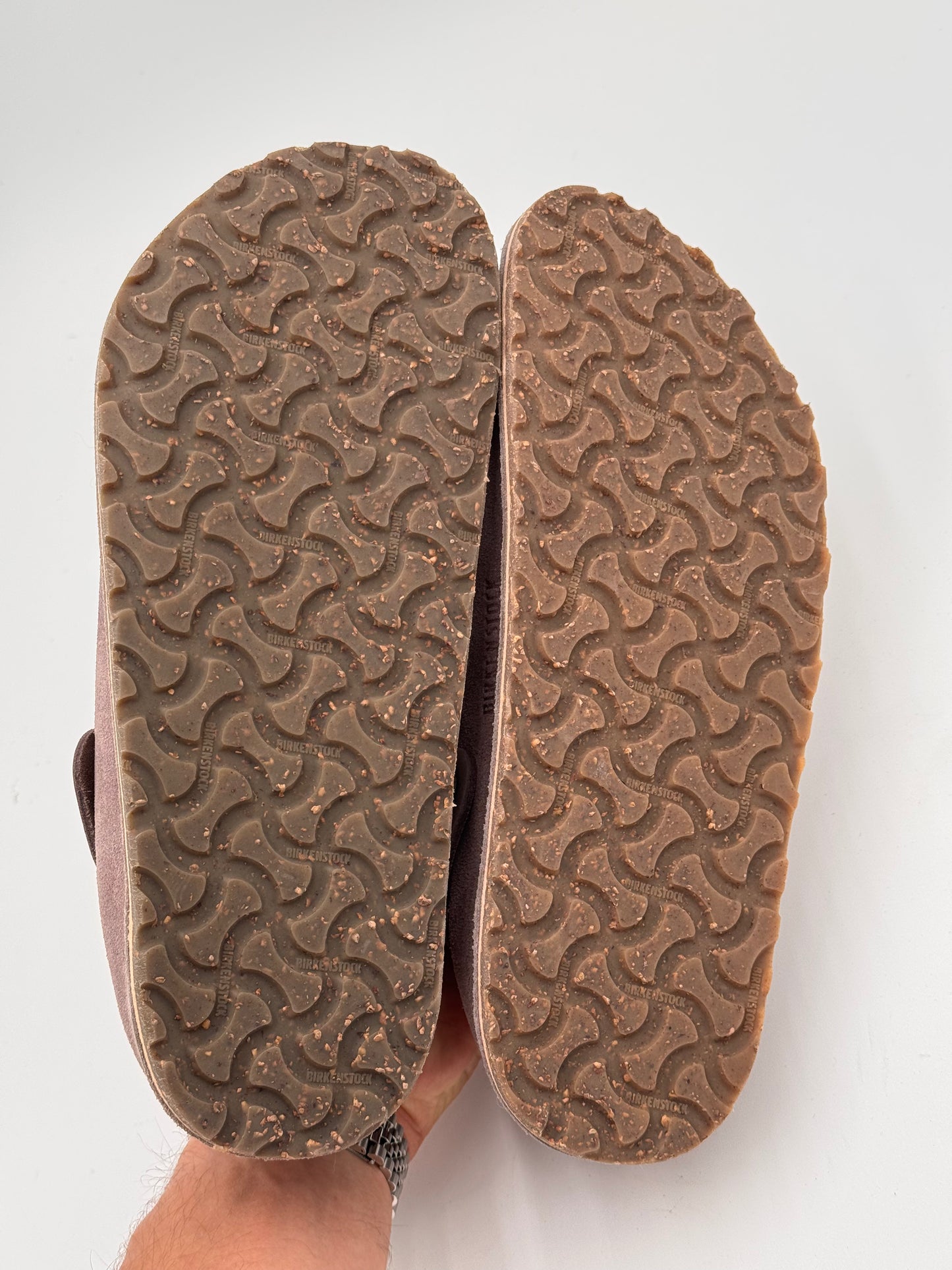 Birkenstock Lutry Suede Shoes in Faded Purple size 41 US 10