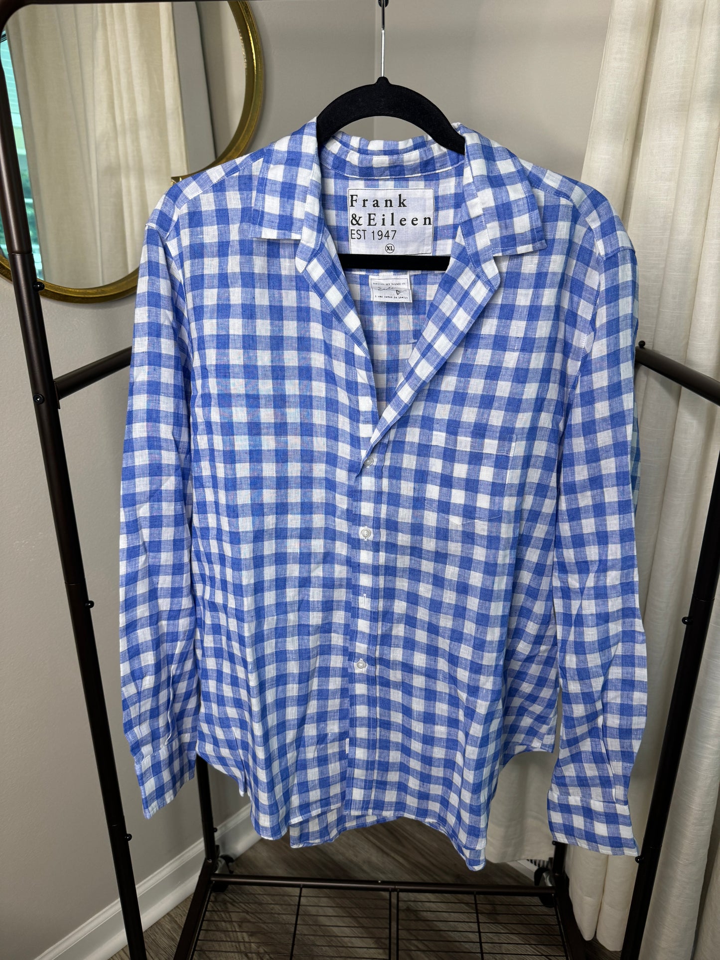 Frank & Eileen Eileen Gingham Button Down size XL