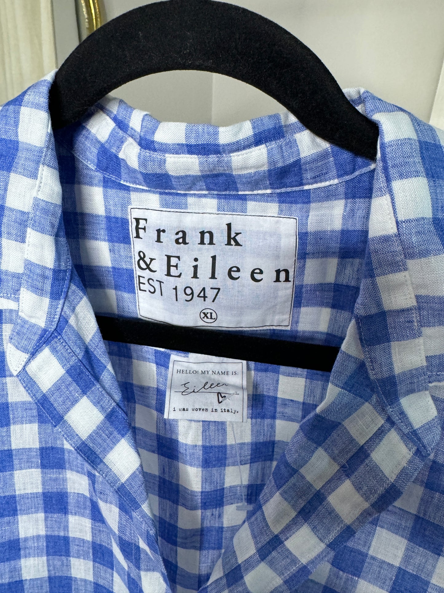 Frank & Eileen Eileen Gingham Button Down size XL