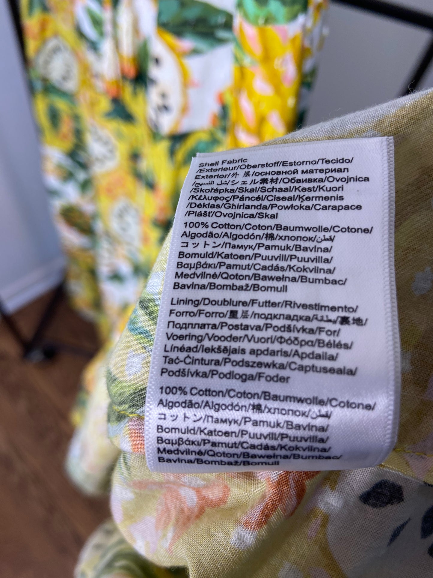 Farm Rio Biriba Print Cotton Maxi Skirt size S