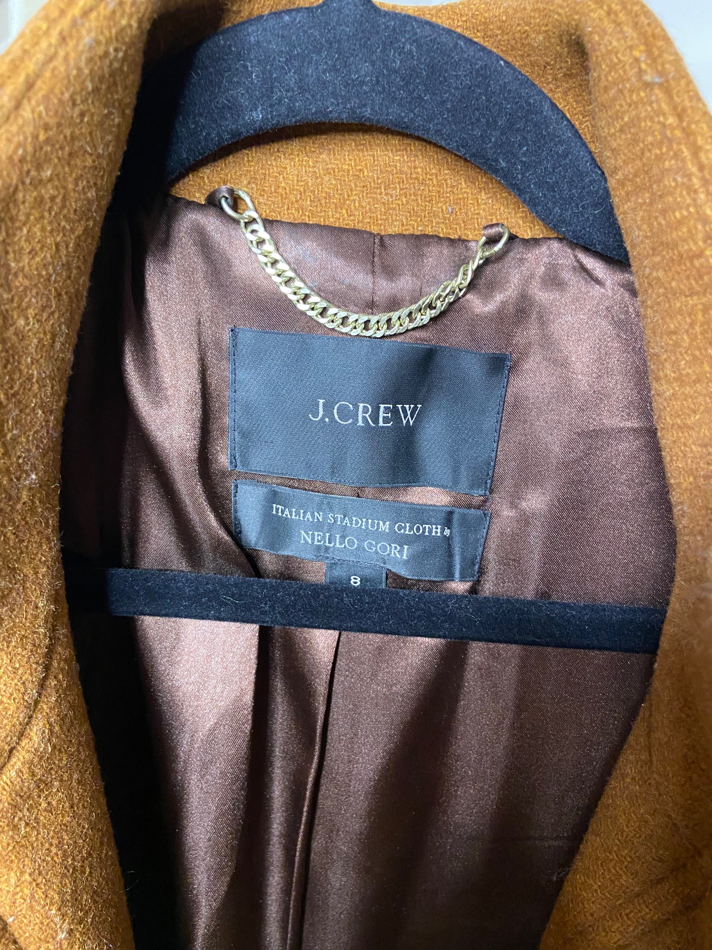 J. Crew Lodge Coat in Italian Stadium Cloth size 8