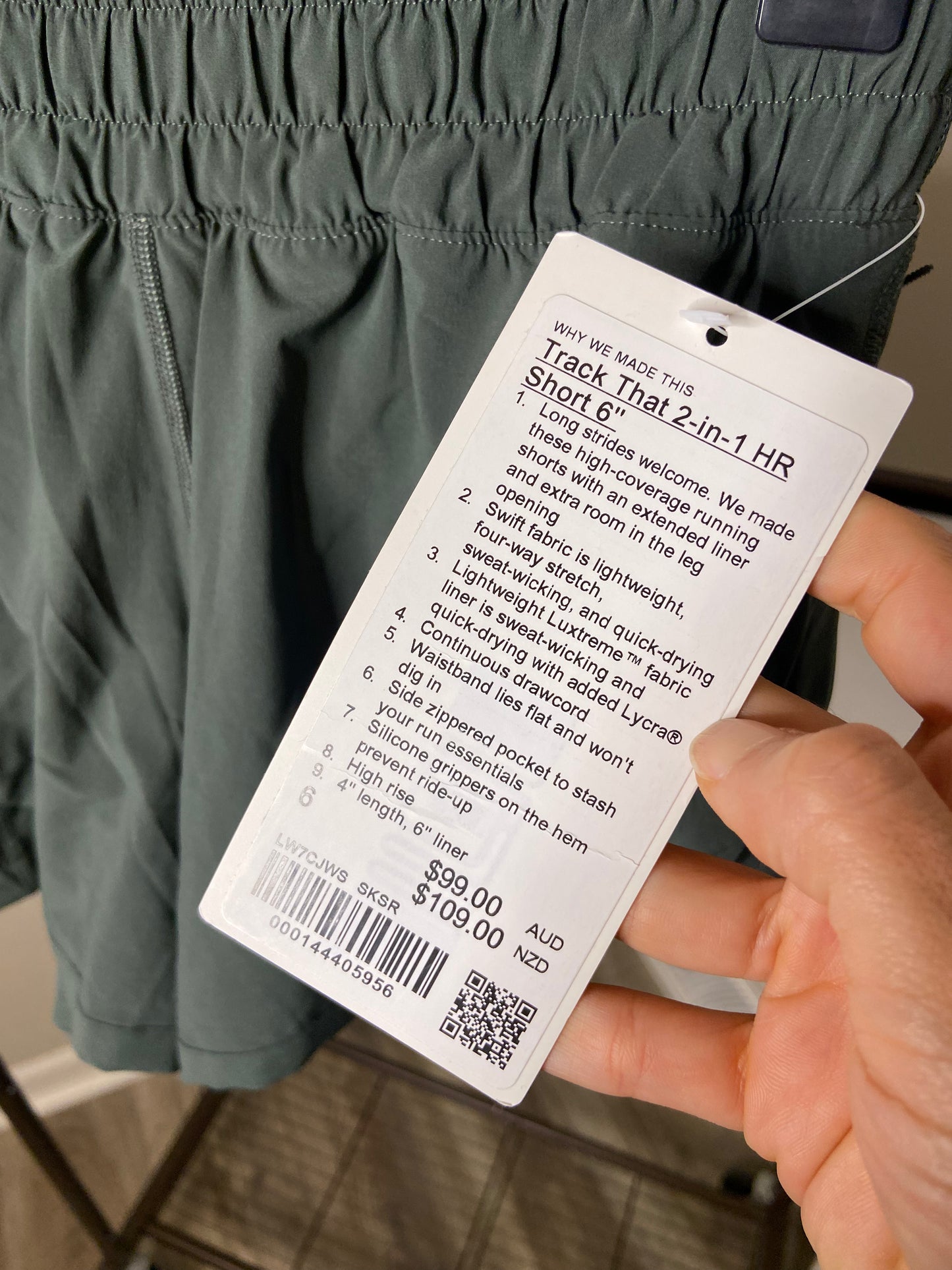 Lululemon Track That 2-in-1 HR Short 6'' size 6