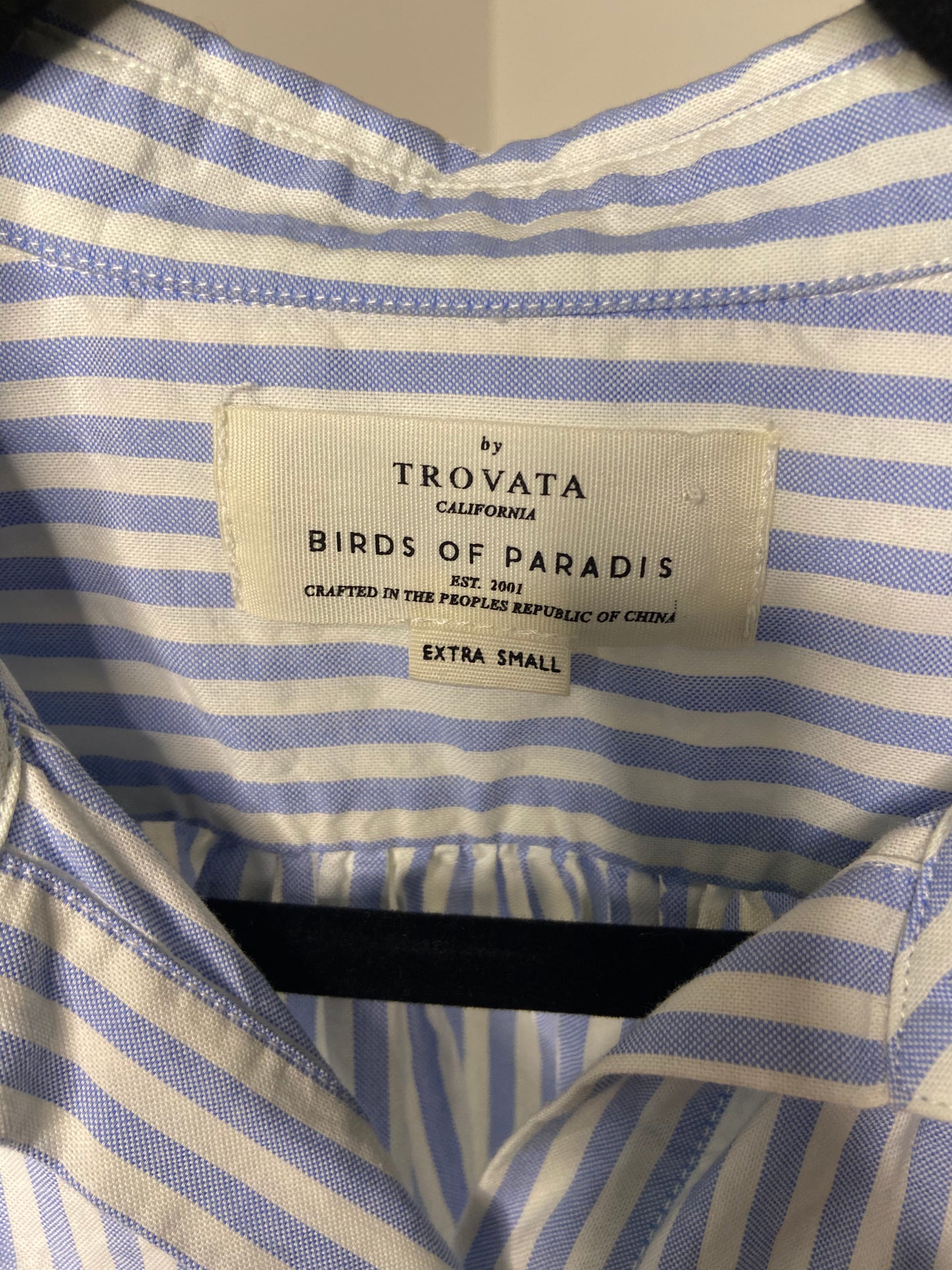 Trovata Birds of Paradis Marianne B Striped Top size XS