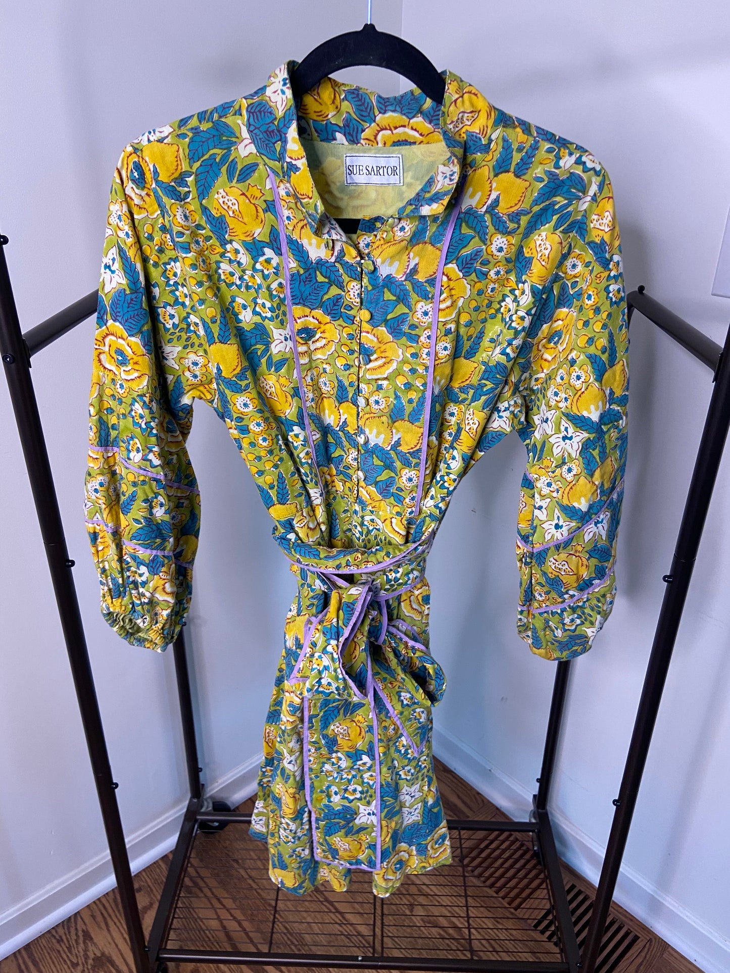 Sue Sartor Mini Flounce Dress size M