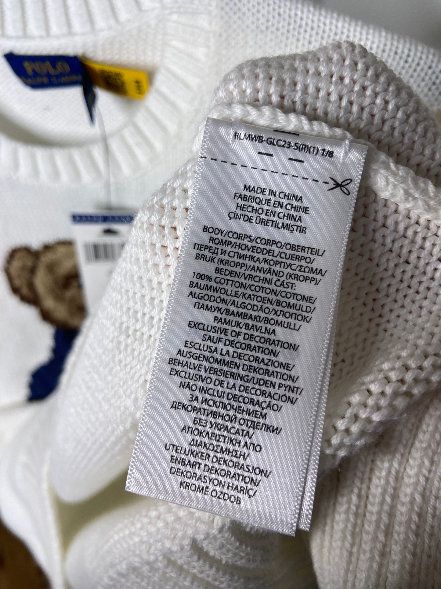 Polo Ralph Lauren Bear Sweater size S