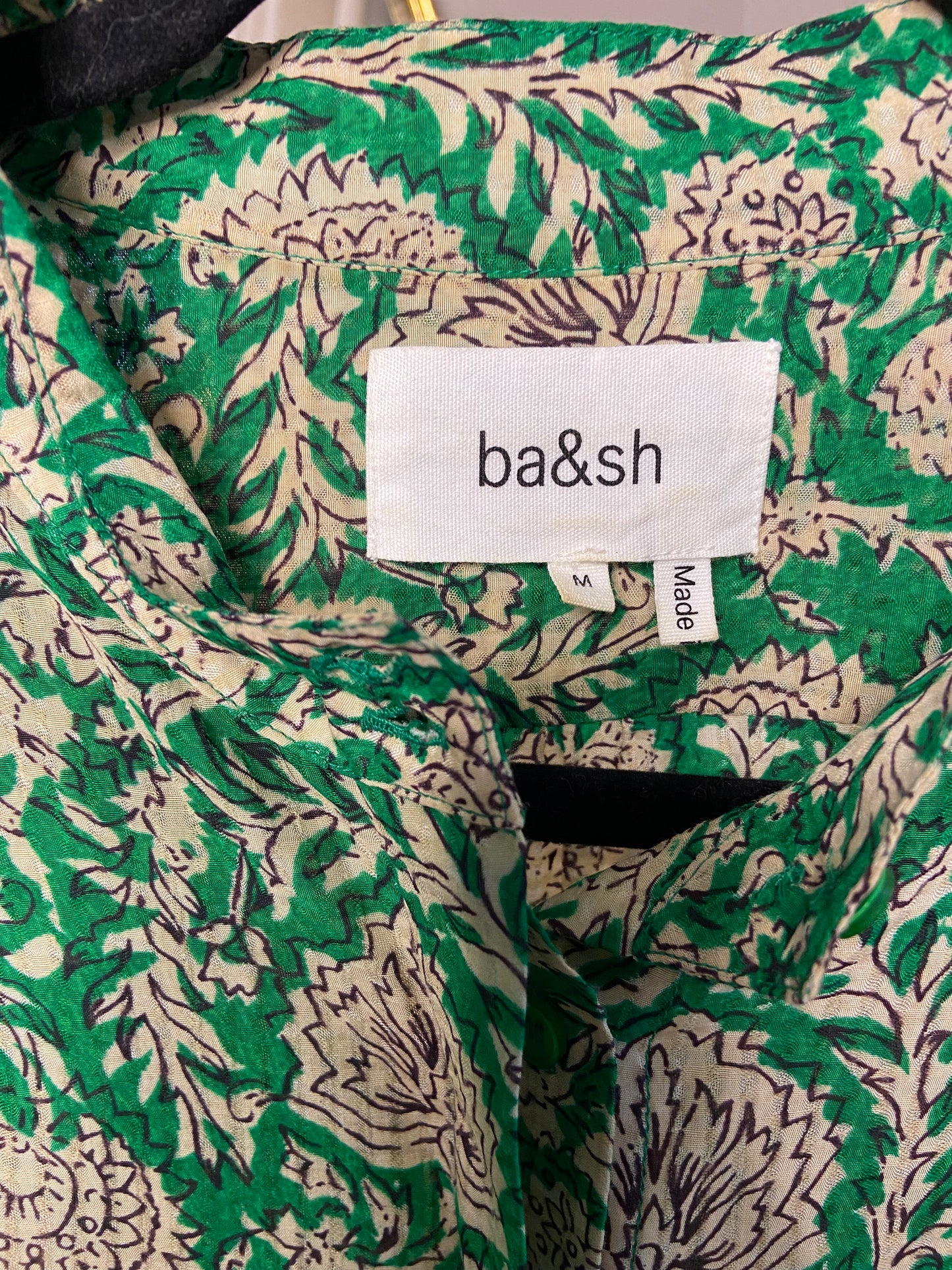 Ba&sh Panama Print Blouse size M