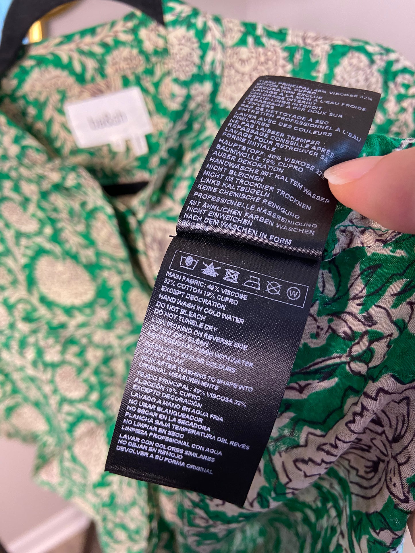 Ba&sh Panama Print Blouse size M
