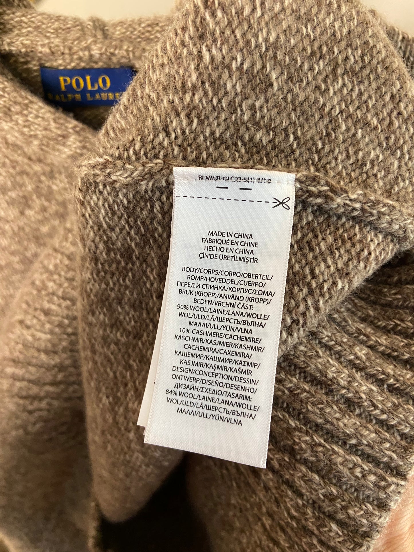 Polo Ralph Lauren Bear Hoodie Wool Cashmere size M
