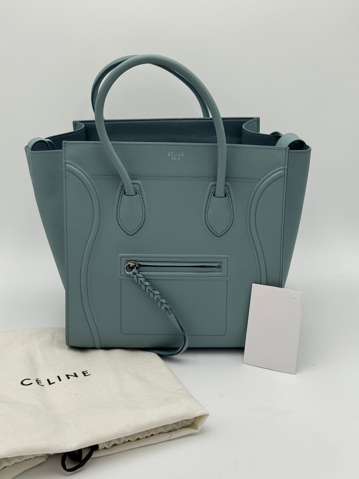 Celine Phantom Luggage Tote Bag Medium in Light Blue