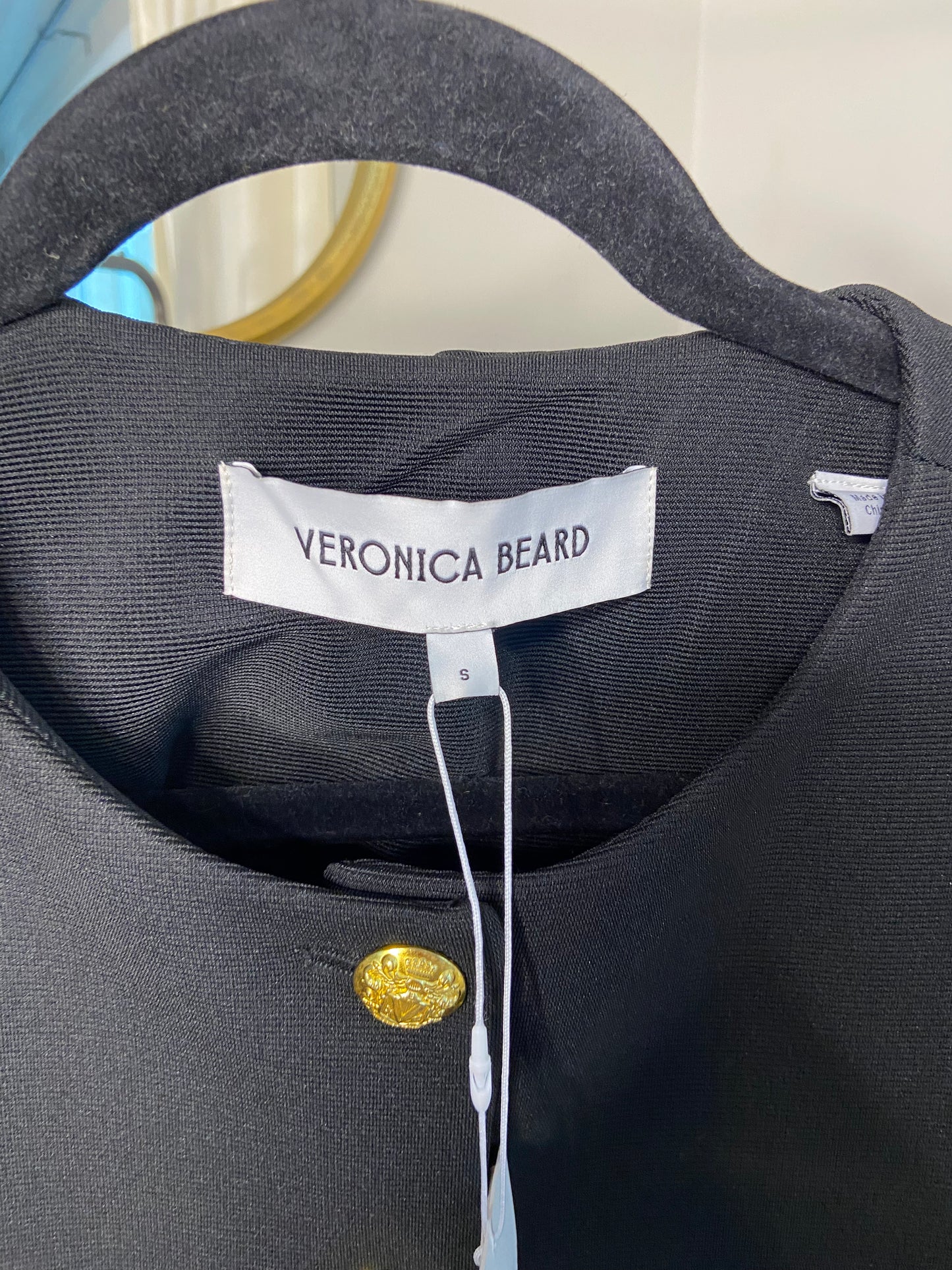 Veronica Beard Kensington Black Knit Jacket size S